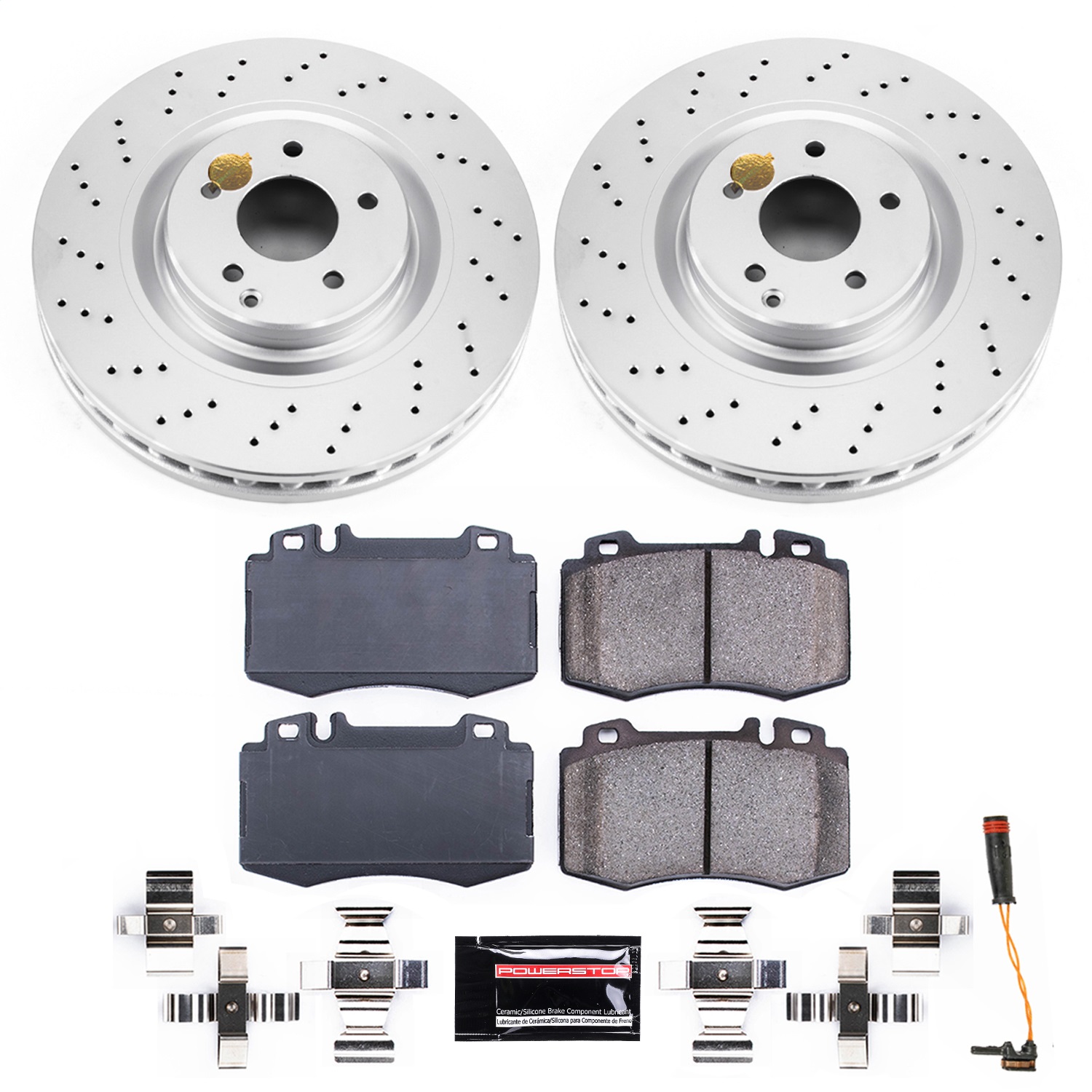 Power Stop - CRK6585 - Front - Disc Brake Pad and Rotor Kit