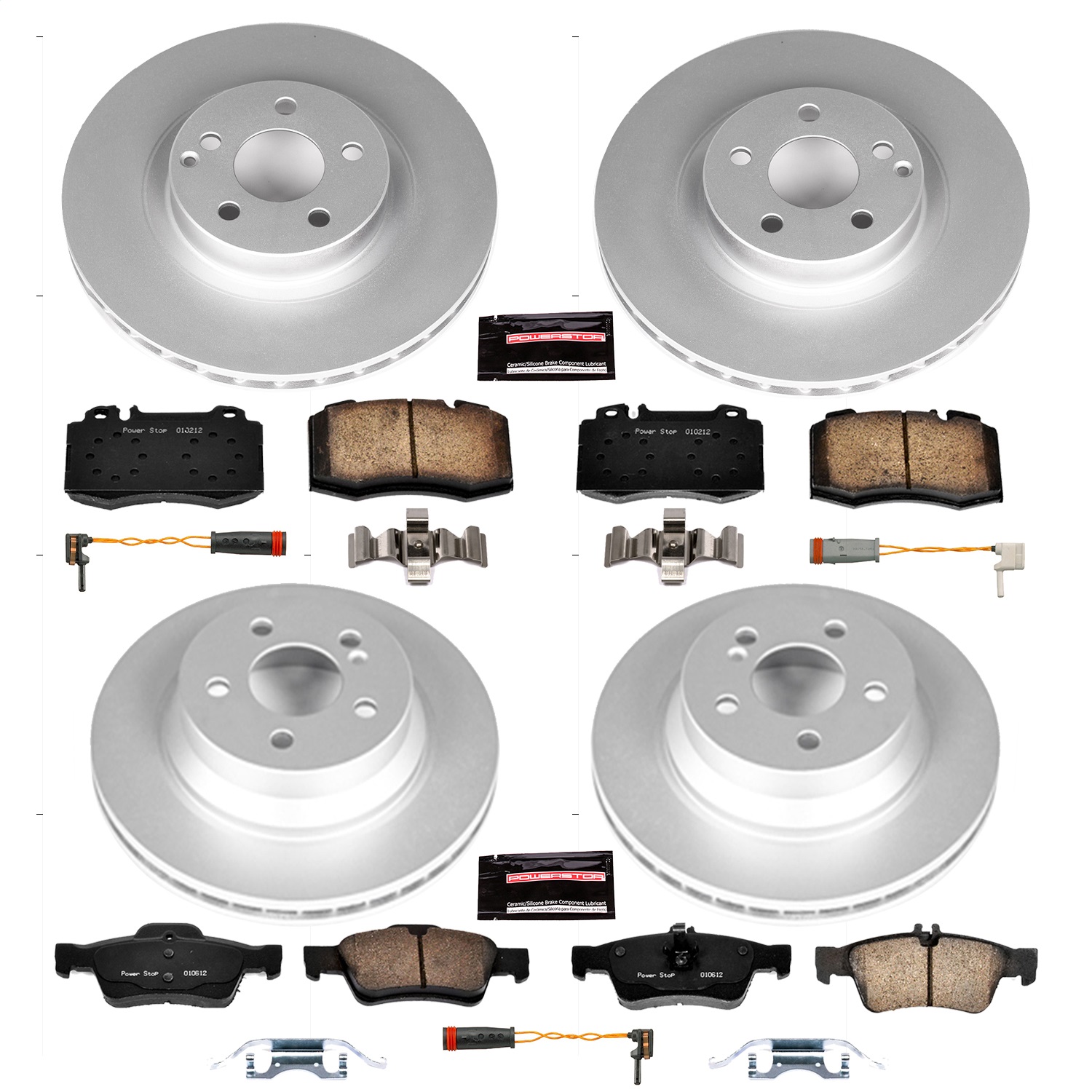 Power Stop - CRK6598 - Front and Rear - Disc Brake Pad and Rotor Kit