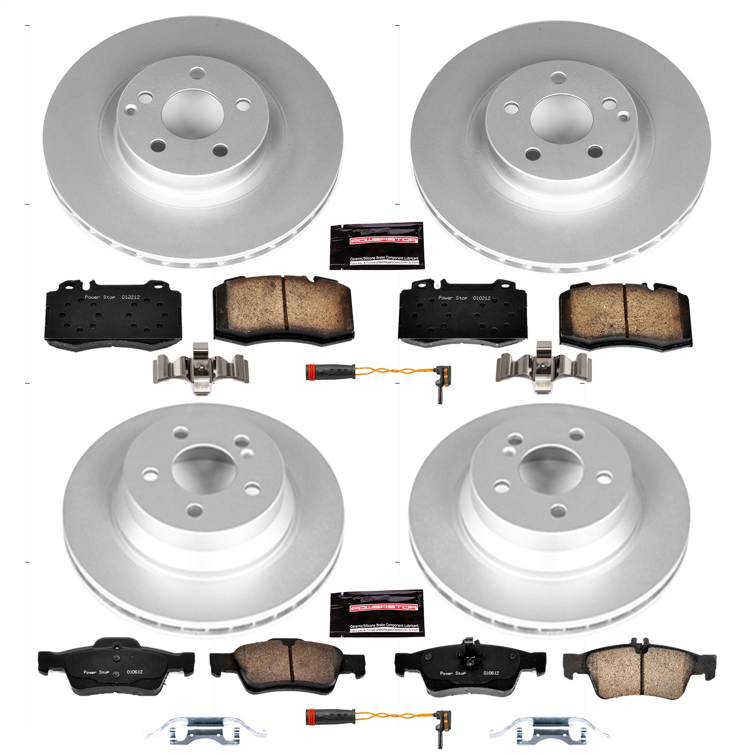 Power Stop - CRK6600 - Front and Rear - Disc Brake Pad and Rotor Kit
