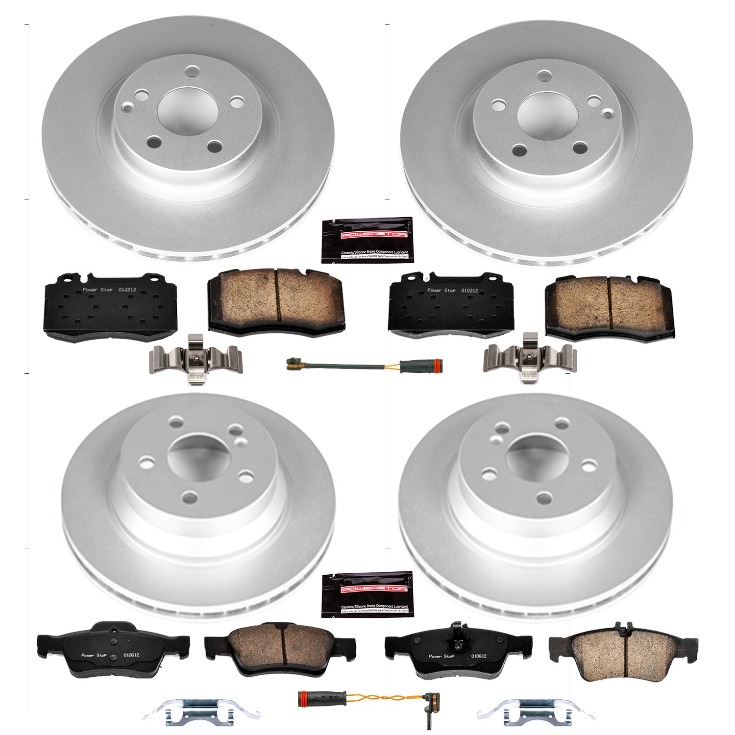Power Stop - CRK6602 - Front and Rear - Disc Brake Pad and Rotor Kit