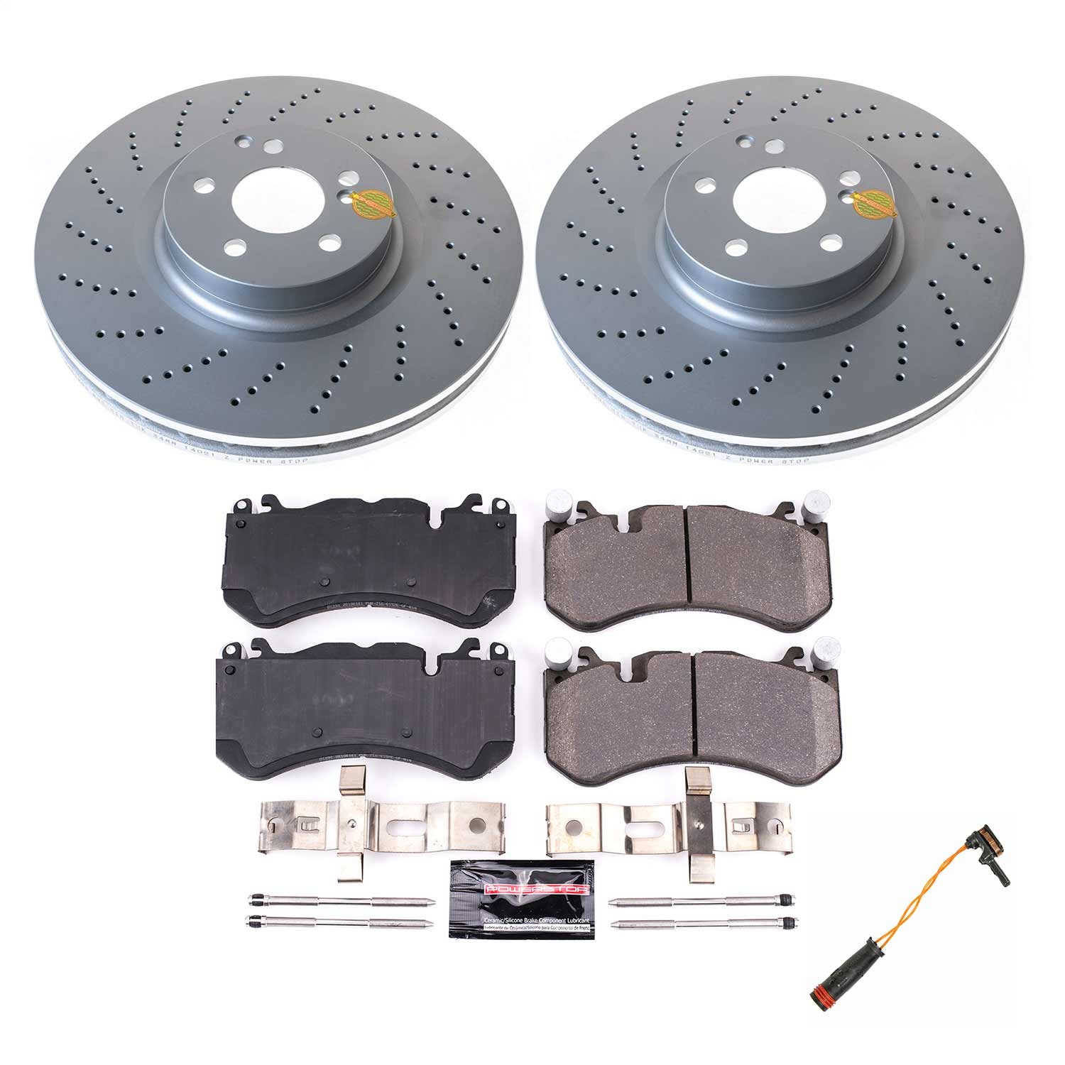 Power Stop - CRK6635 - Front - Disc Brake Pad and Rotor Kit