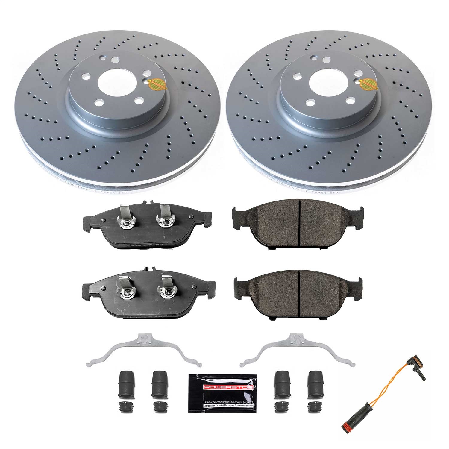 Power Stop - CRK6637 - Front - Disc Brake Pad and Rotor Kit