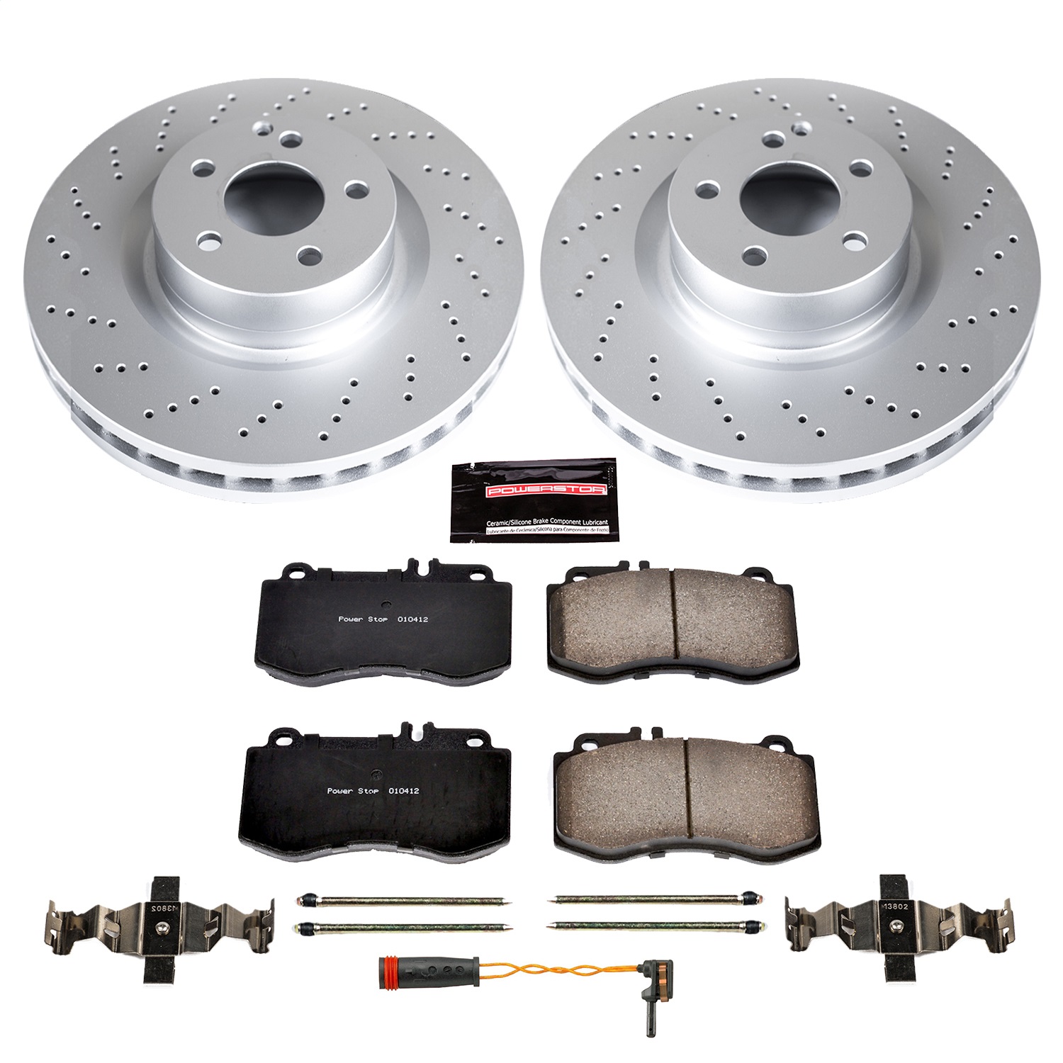 Power Stop - CRK6640 - Front - Disc Brake Pad and Rotor Kit