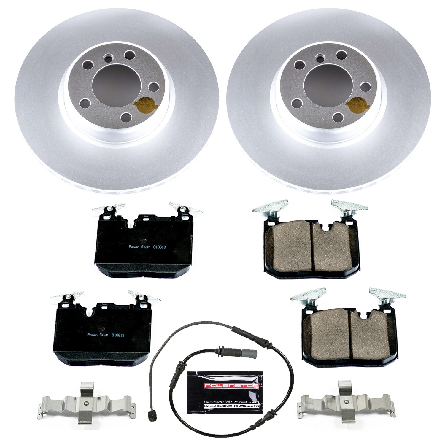 Power Stop - CRK6653 - Front - Disc Brake Pad and Rotor Kit