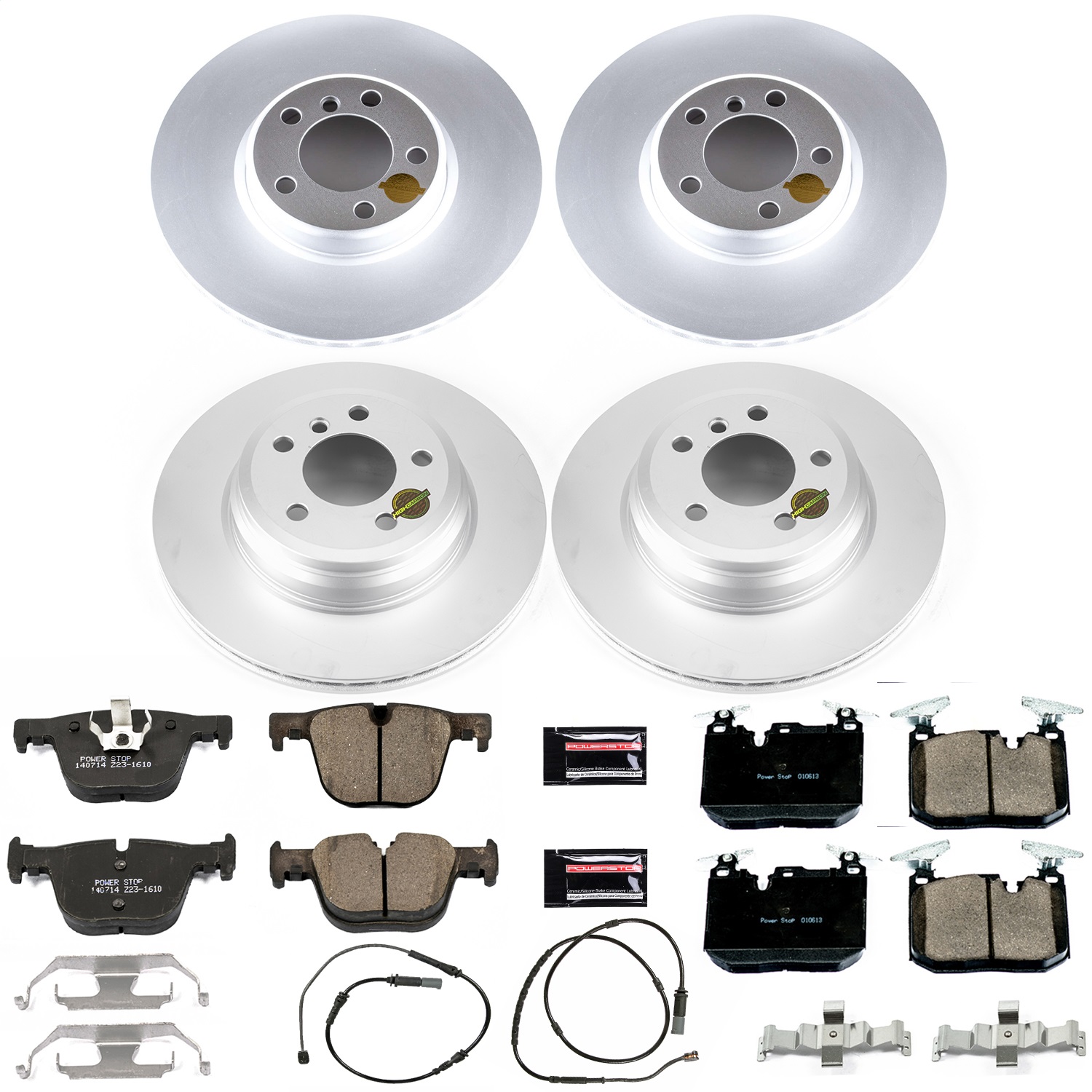 Power Stop - CRK6654 - Front and Rear - Disc Brake Pad and Rotor Kit