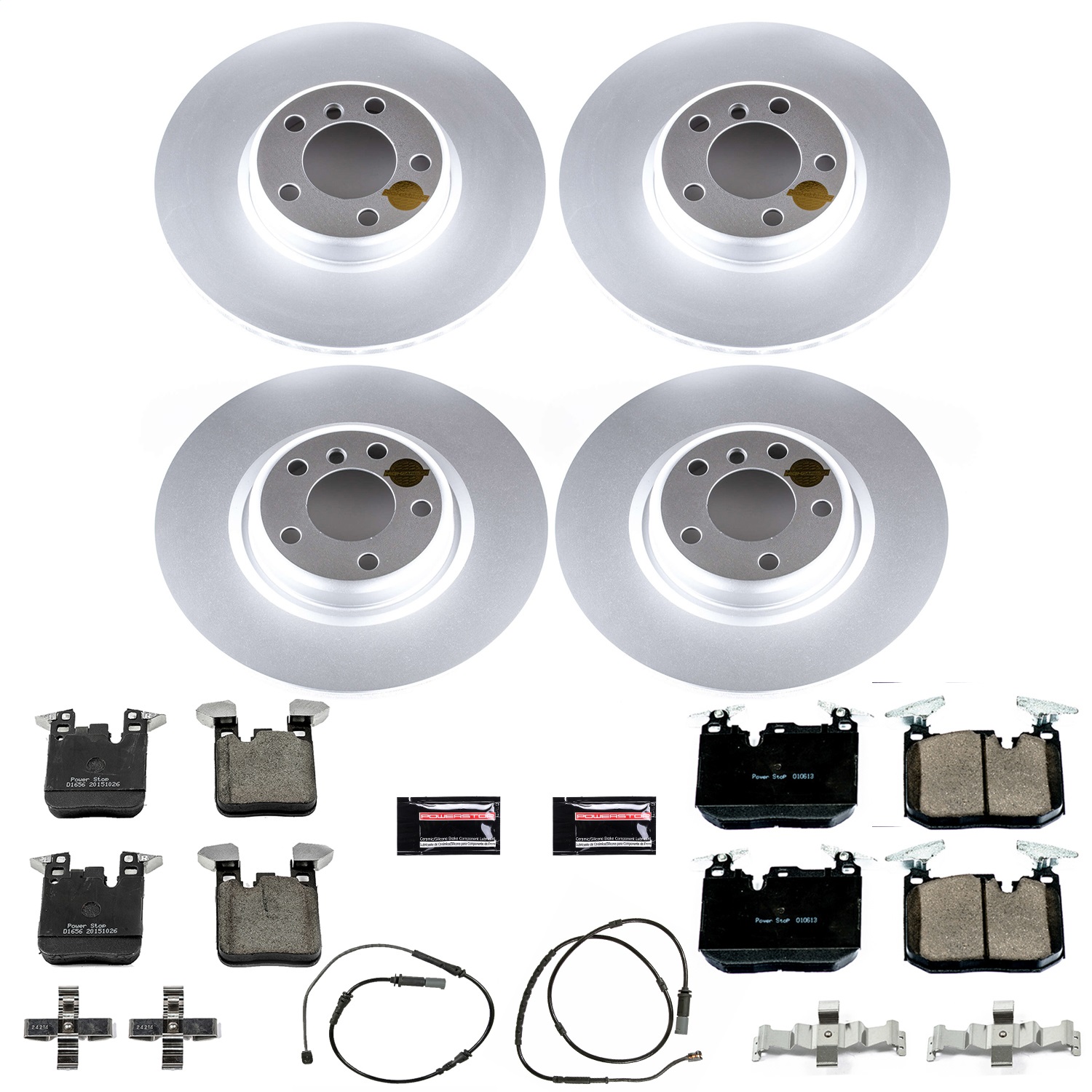 Power Stop - CRK6655 - Front and Rear - Disc Brake Pad and Rotor Kit