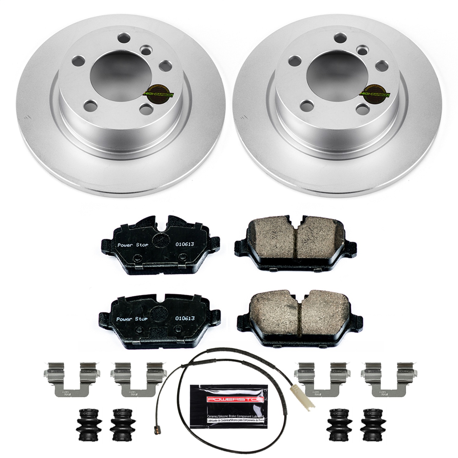 Power Stop - CRK6664 - Rear - Disc Brake Pad and Rotor Kit