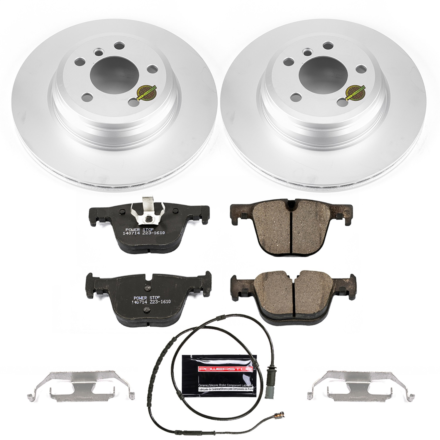 Power Stop - CRK6667 - Rear - Disc Brake Pad and Rotor Kit