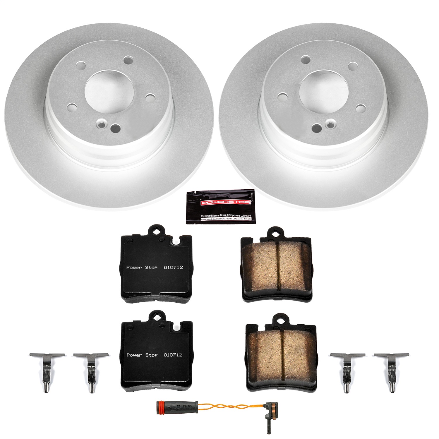 Power Stop - CRK6698 - Rear - Disc Brake Pad and Rotor Kit