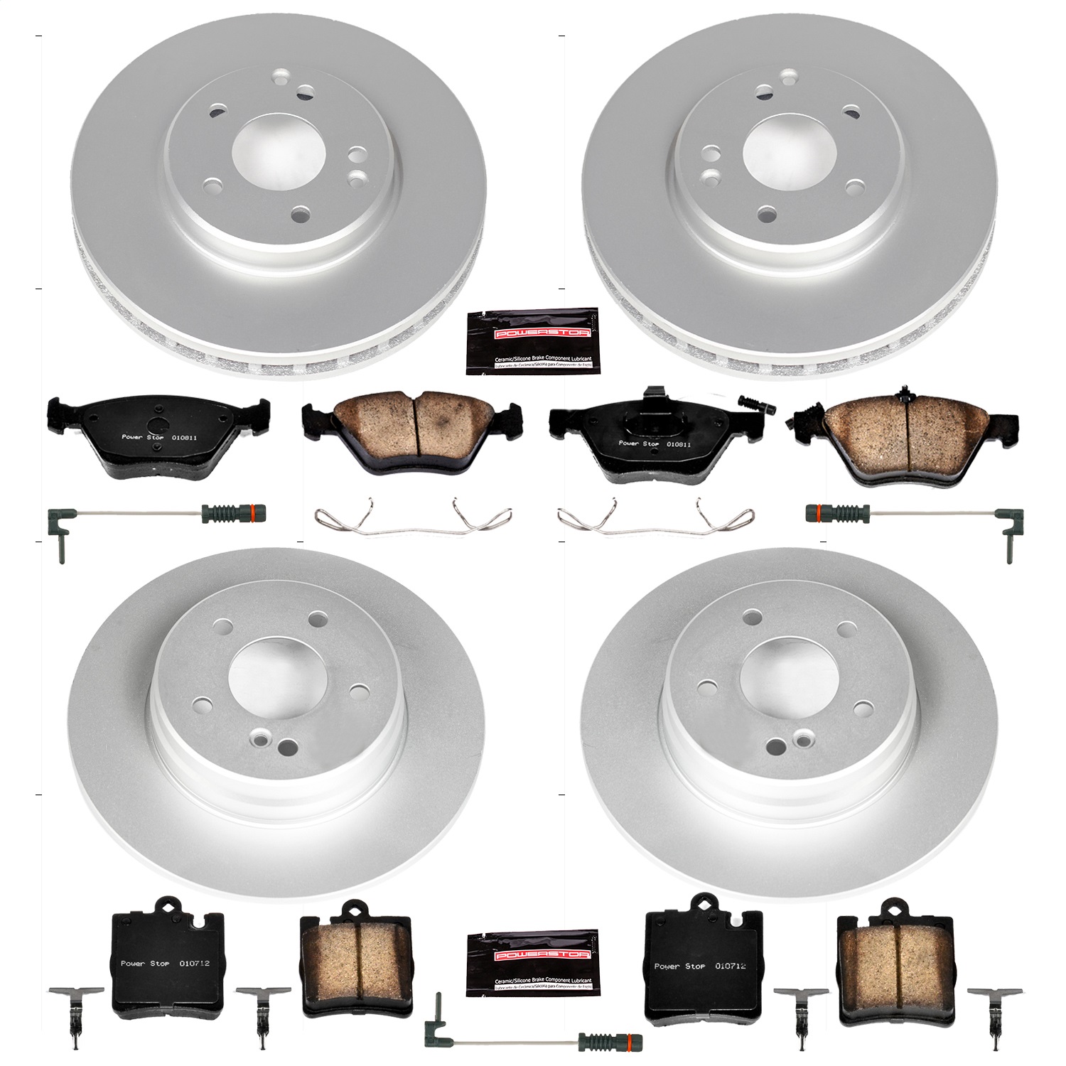 Power Stop - CRK6700 - Front and Rear - Disc Brake Pad and Rotor Kit