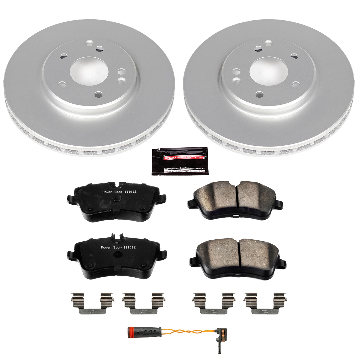 Power Stop - CRK6702 - Front - Disc Brake Pad and Rotor Kit