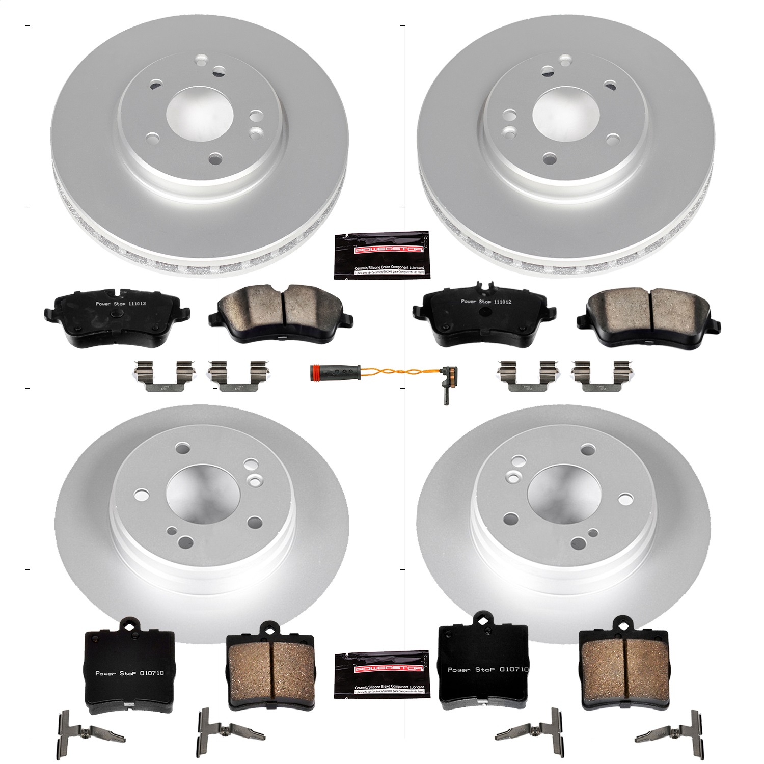 Power Stop - CRK6703 - Front and Rear - Disc Brake Pad and Rotor Kit