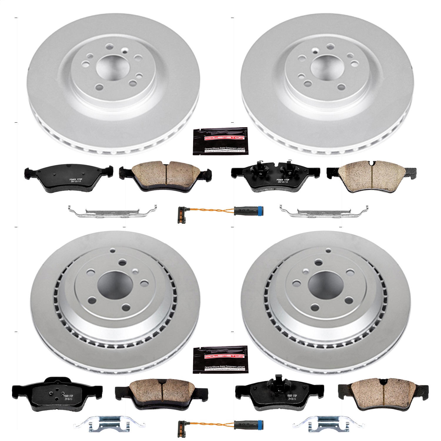 Power Stop - CRK6707 - Front and Rear - Disc Brake Pad and Rotor Kit