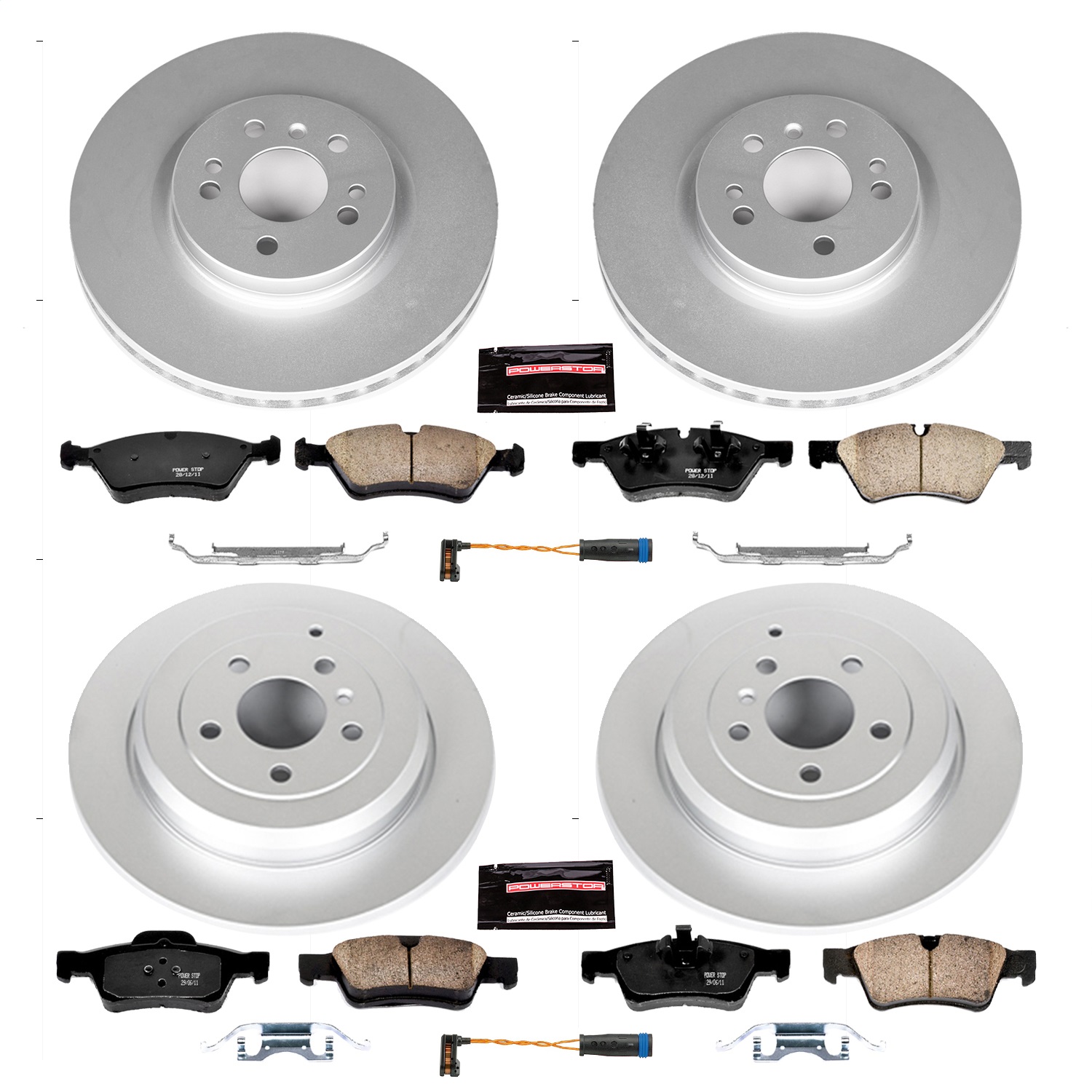 Power Stop - CRK6710 - Front and Rear - Disc Brake Pad and Rotor Kit
