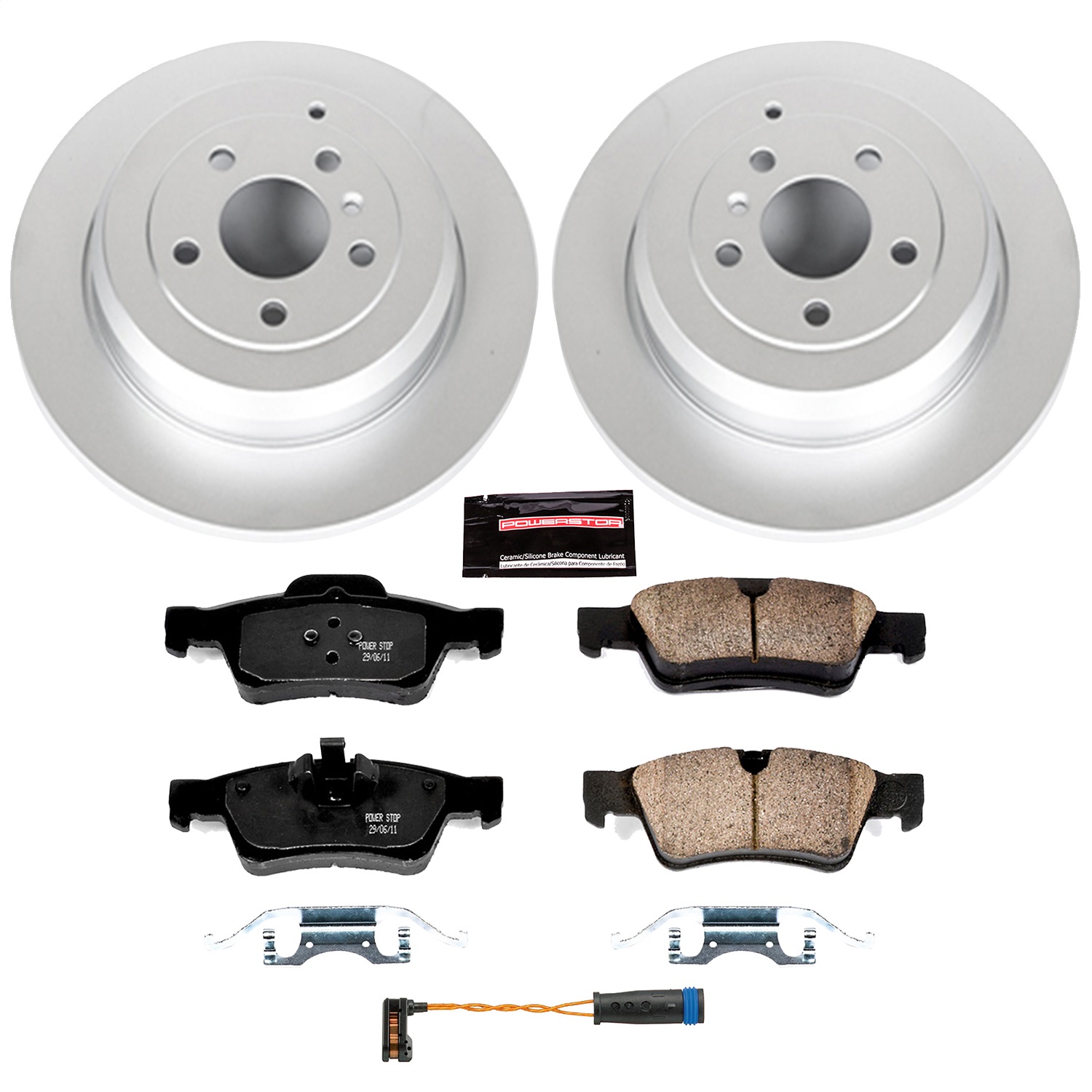 Power Stop - CRK6712 - Rear - Disc Brake Pad and Rotor Kit