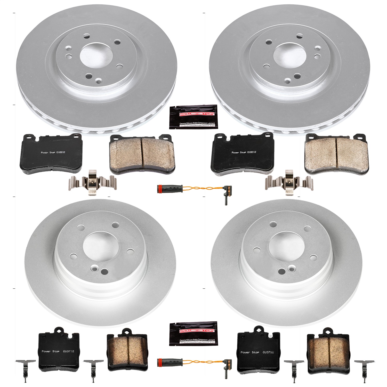 Power Stop - CRK6714 - Front and Rear - Disc Brake Pad and Rotor Kit