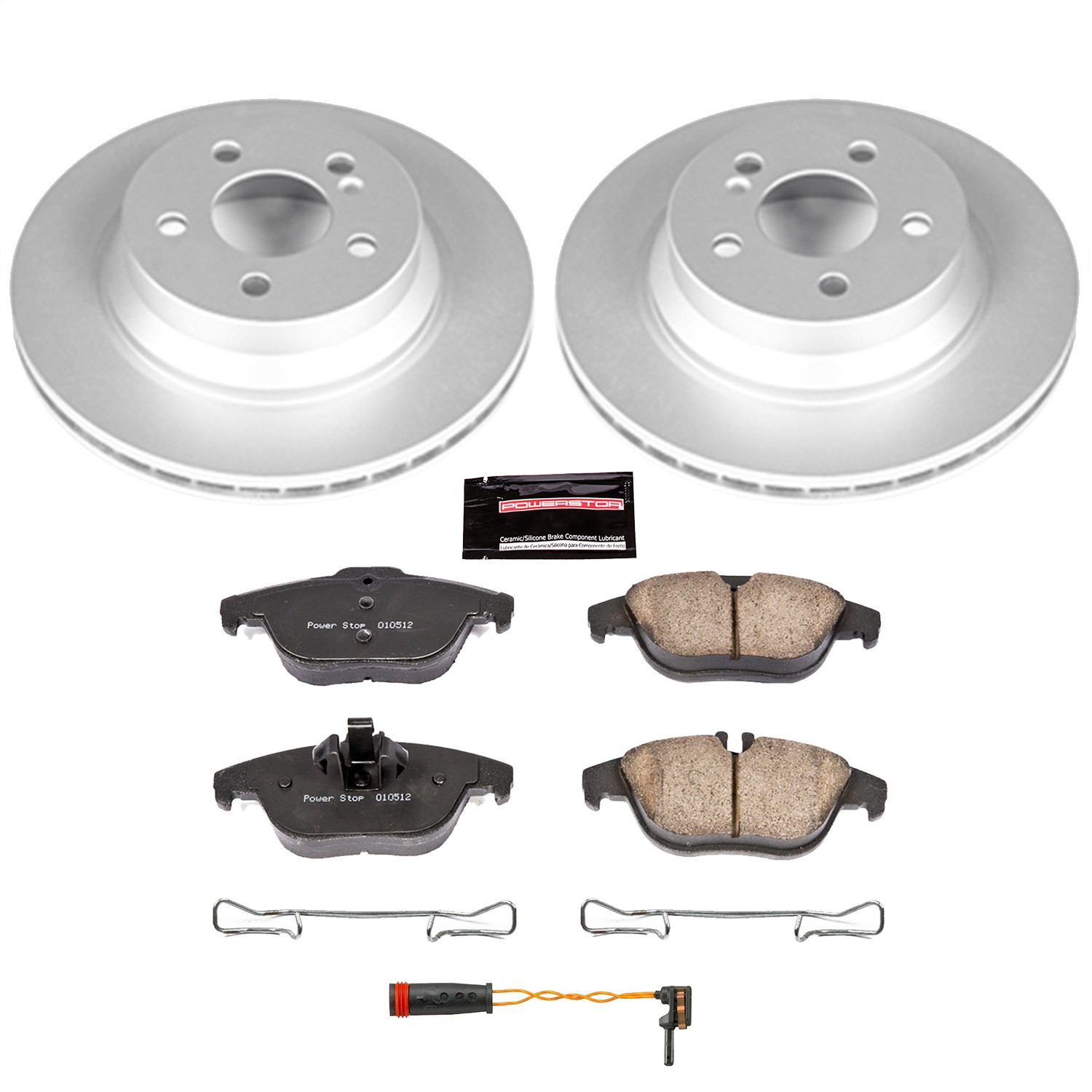 Power Stop - CRK6715 - Rear - Disc Brake Pad and Rotor Kit