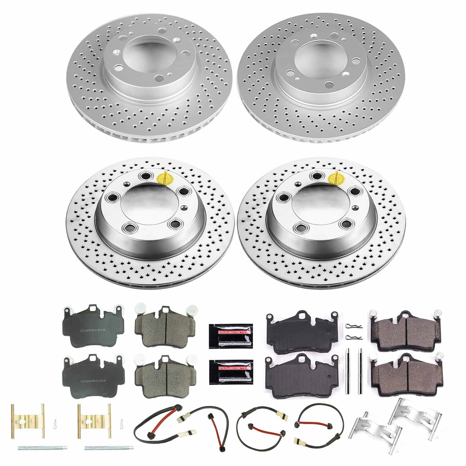 Power Stop - CRK6733 - Front and Rear - Disc Brake Pad and Rotor Kit