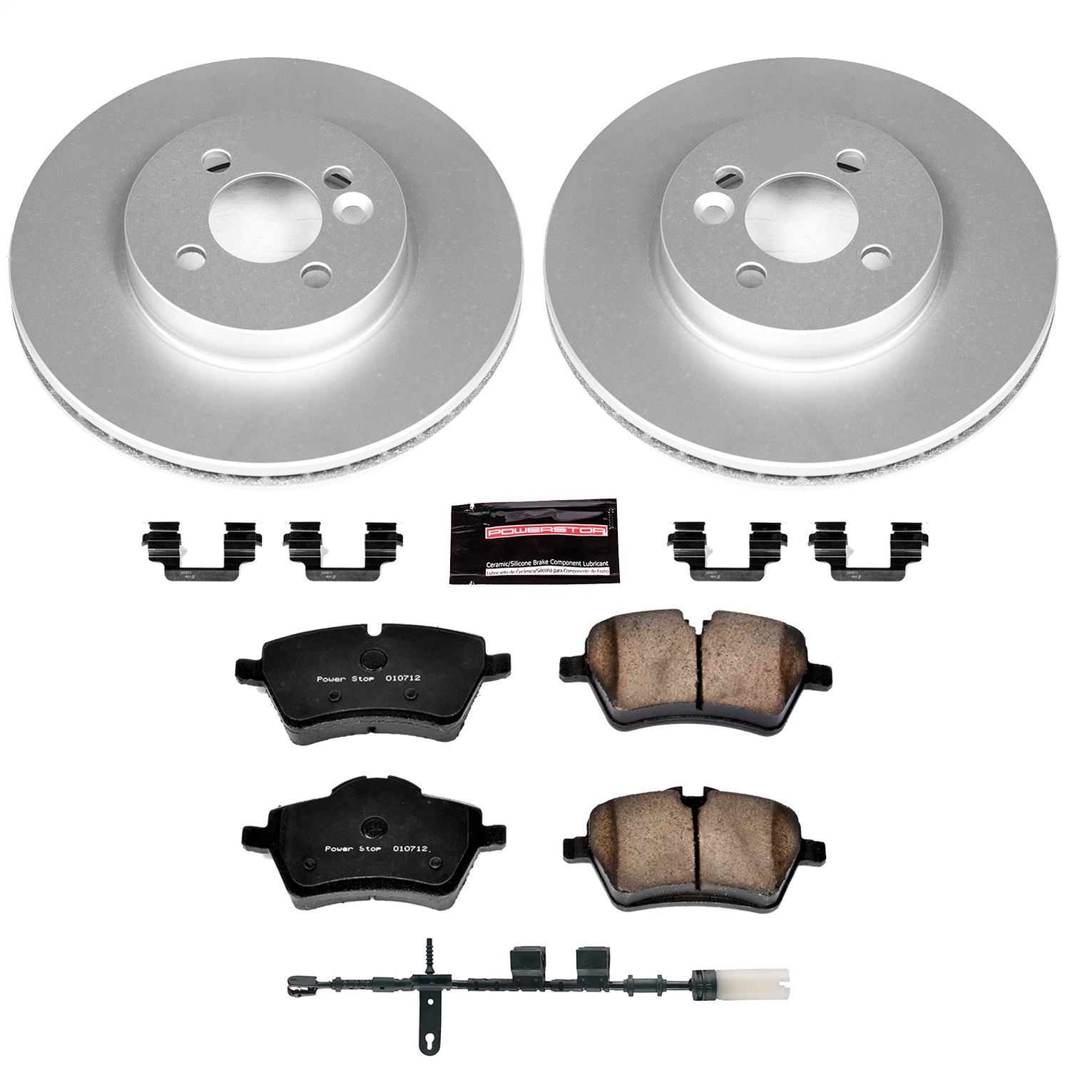 Power Stop - CRK6741 - Front - Disc Brake Pad and Rotor Kit
