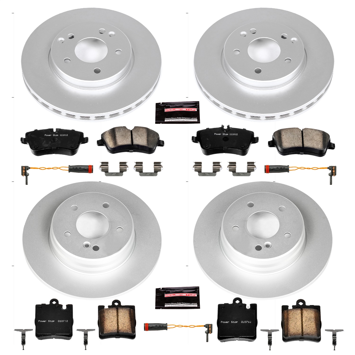Power Stop - CRK6745 - Front and Rear - Disc Brake Pad and Rotor Kit