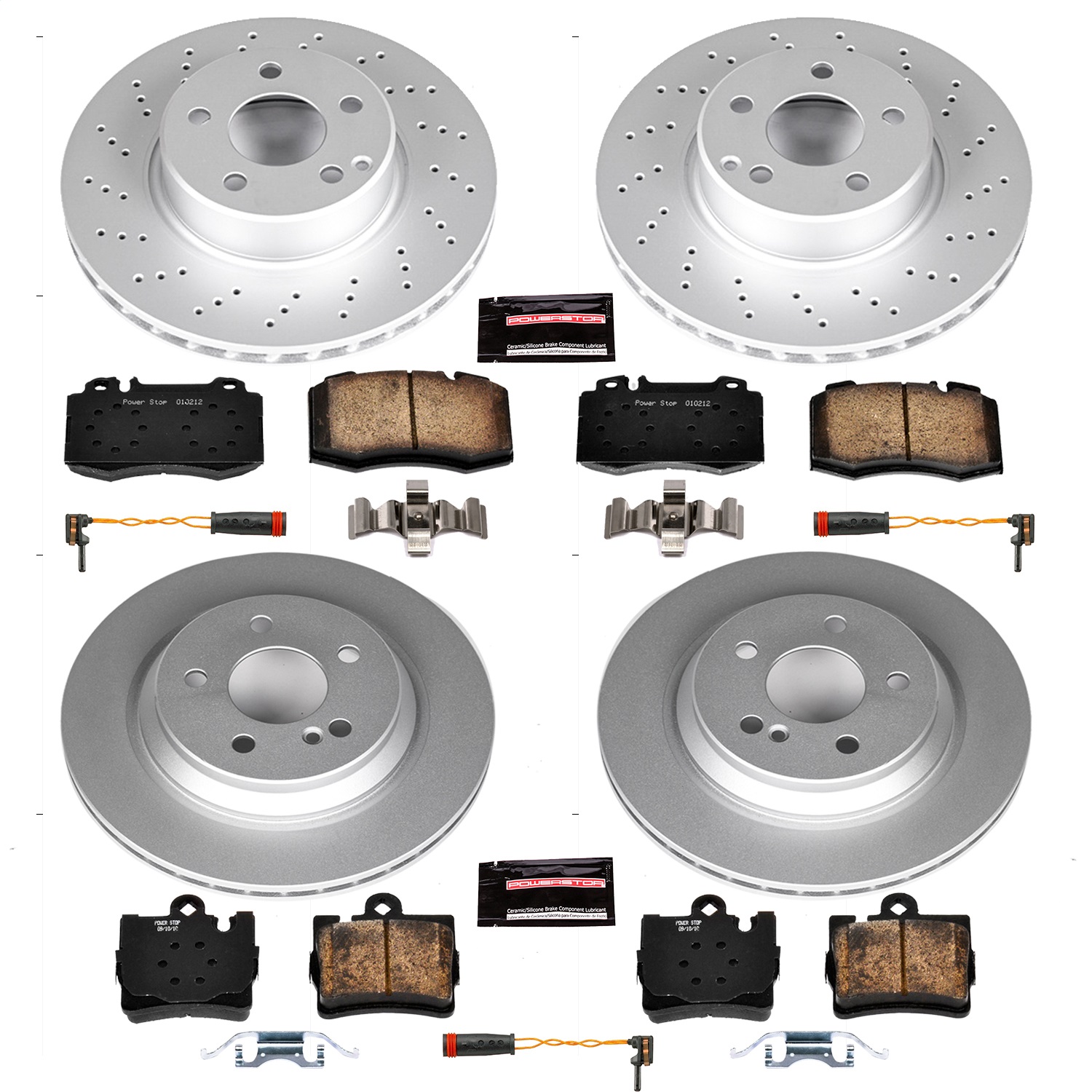 Power Stop - CRK6746 - Front and Rear - Disc Brake Pad and Rotor Kit