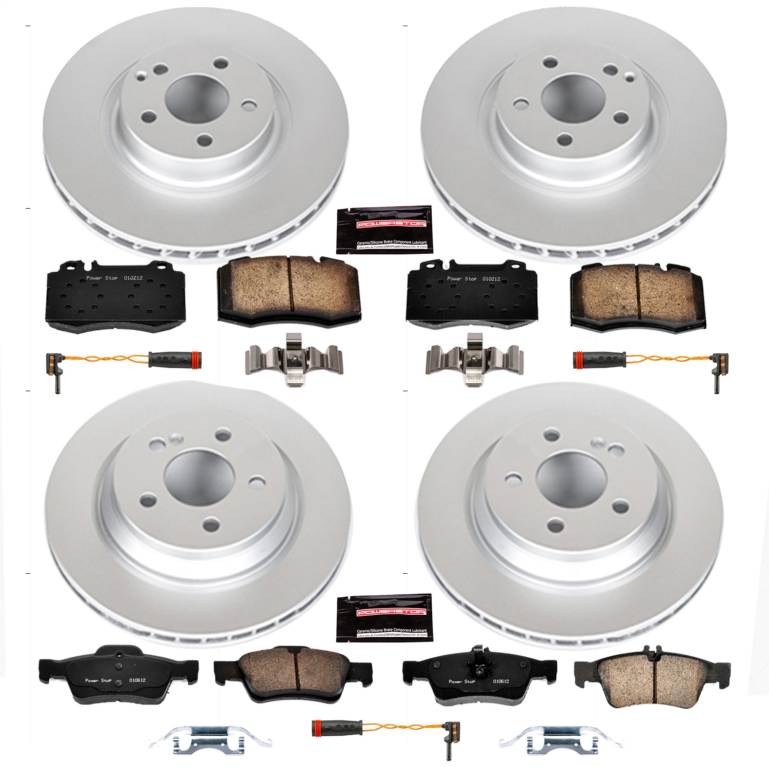 Power Stop - CRK6751 - Front and Rear - Disc Brake Pad and Rotor Kit
