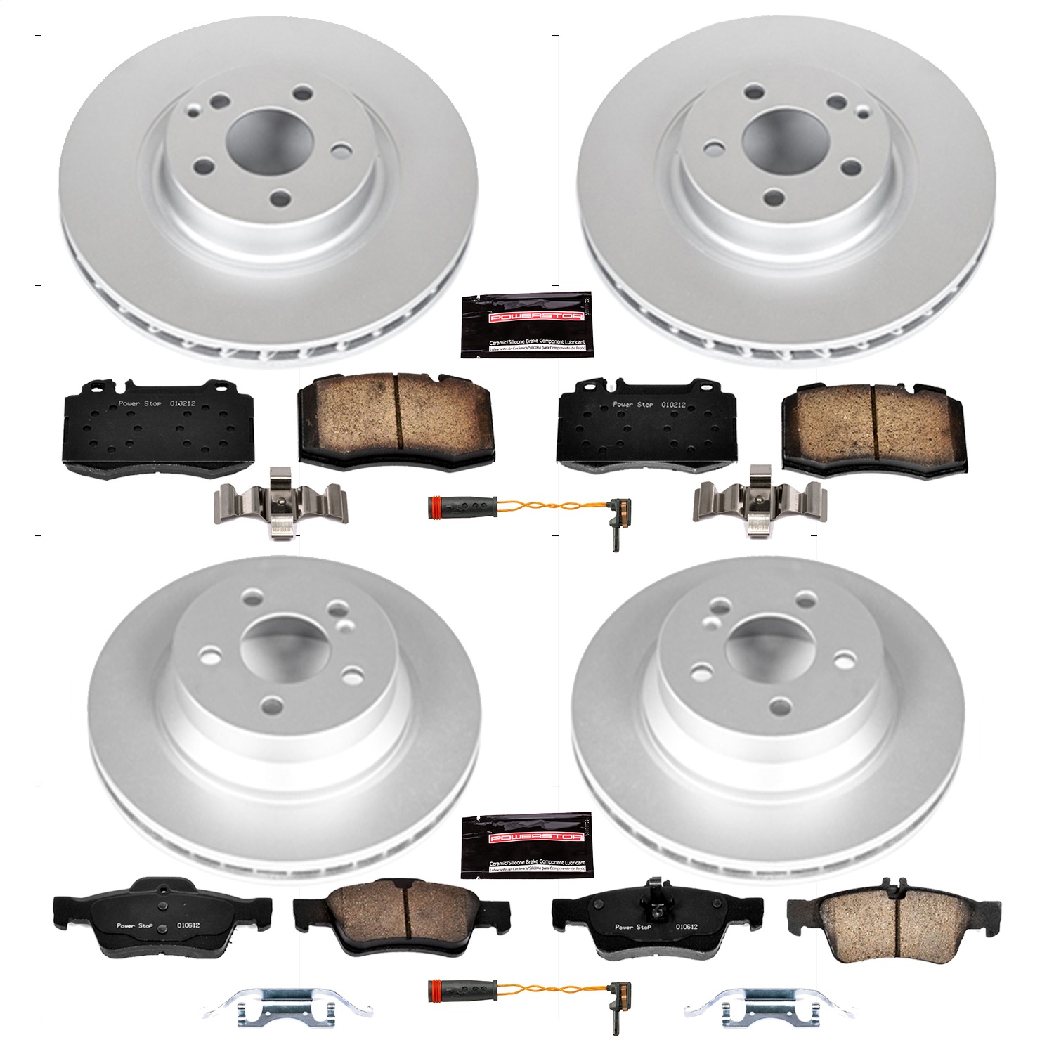 Power Stop - CRK6753 - Front and Rear - Disc Brake Pad and Rotor Kit