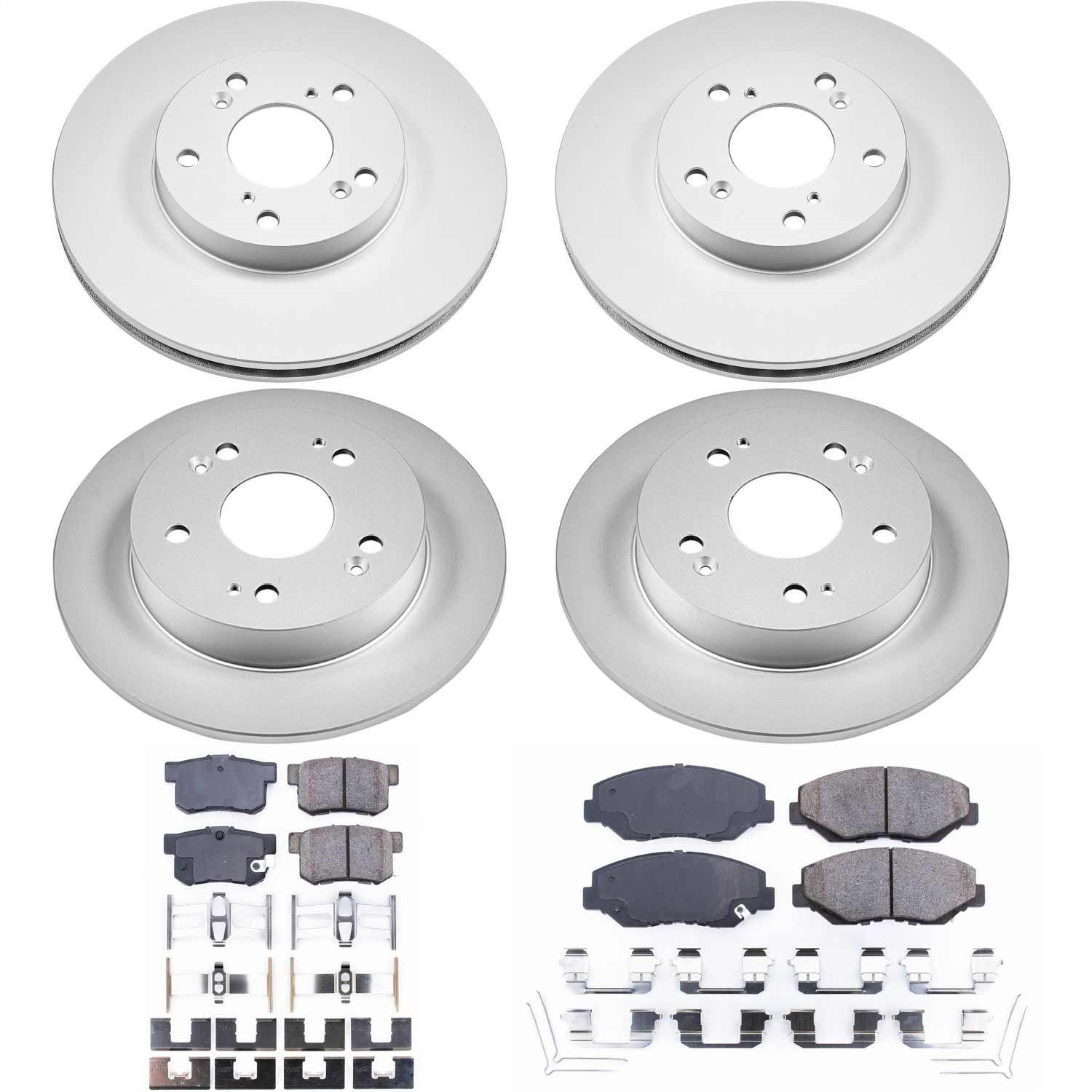 Power Stop - CRK6781 - Front and Rear - Disc Brake Pad and Rotor Kit