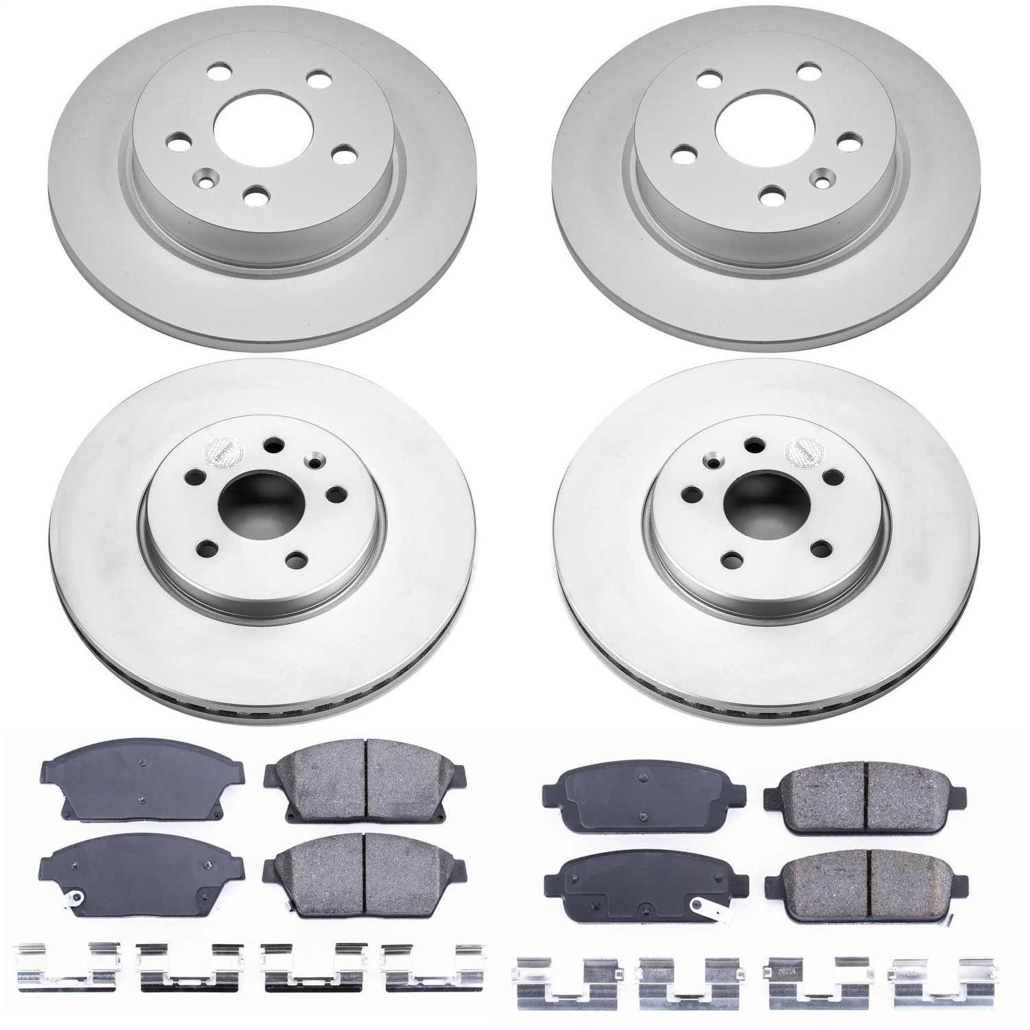 Power Stop - CRK6792 - Front and Rear - Disc Brake Pad and Rotor Kit