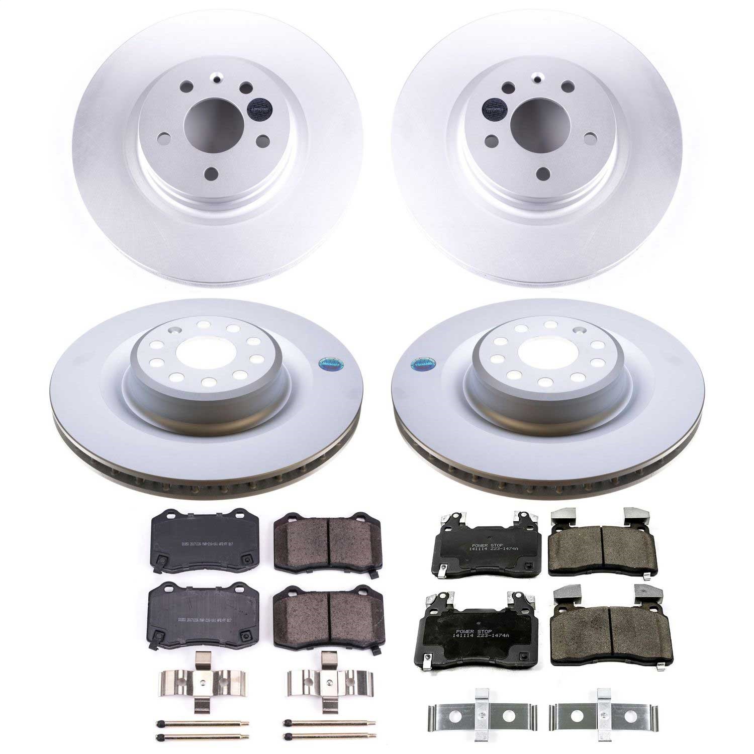 Power Stop - CRK6797 - Front and Rear - Disc Brake Pad and Rotor Kit