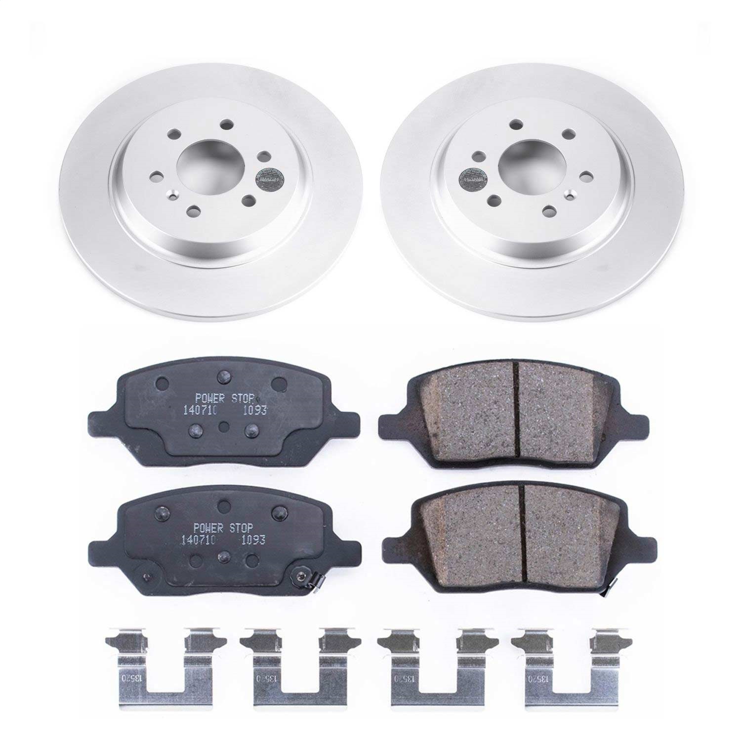 Power Stop - CRK6800 - Rear - Disc Brake Pad and Rotor Kit