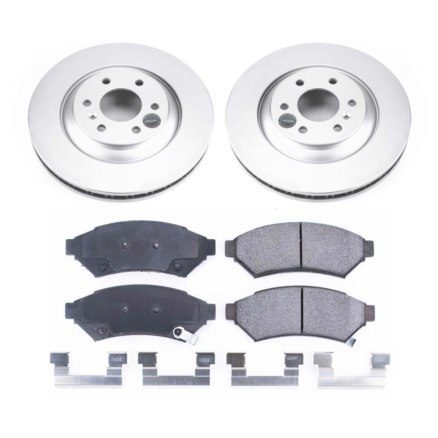 Power Stop - CRK6802 - Front - Disc Brake Pad and Rotor Kit