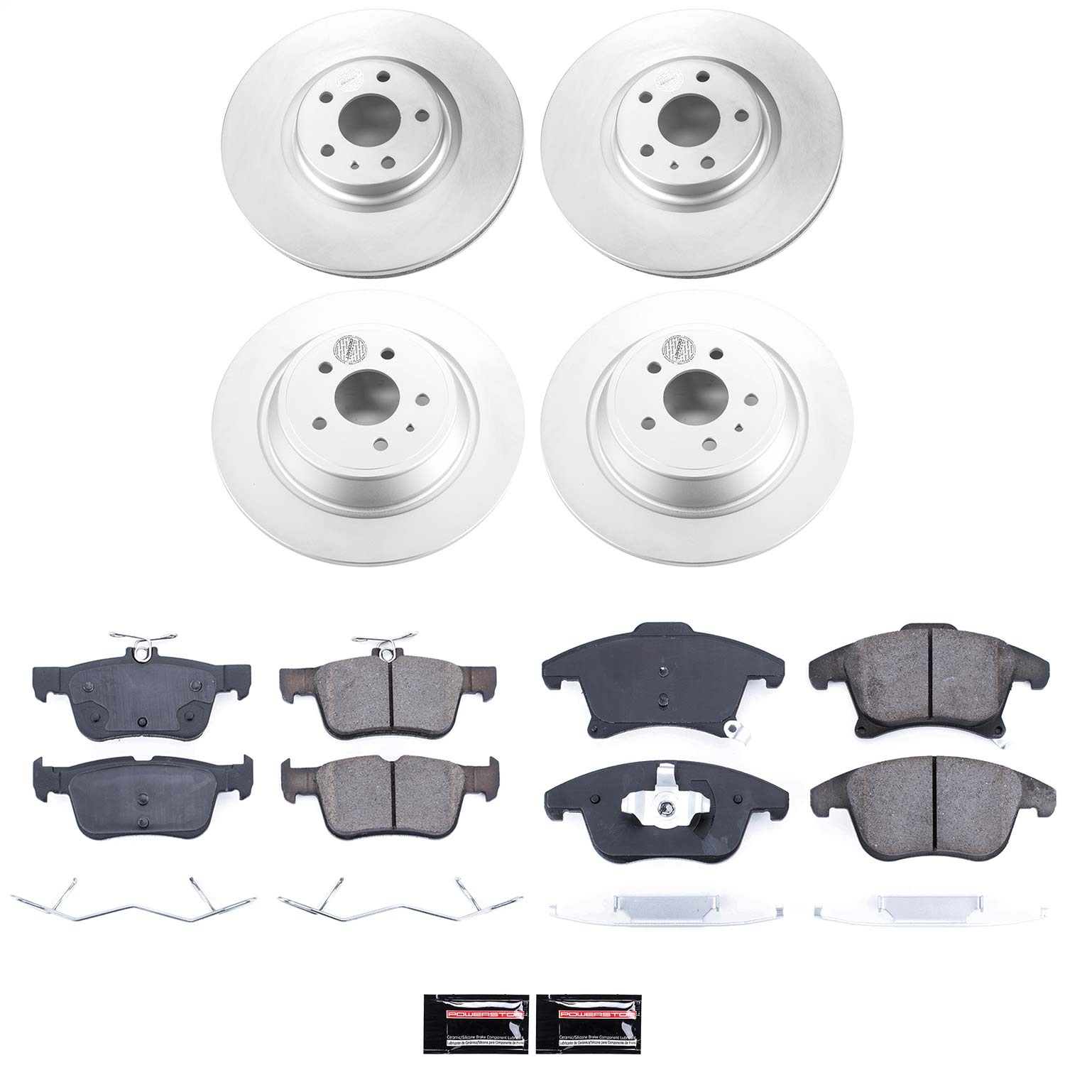 Power Stop - CRK6815 - Front and Rear - Disc Brake Pad and Rotor Kit