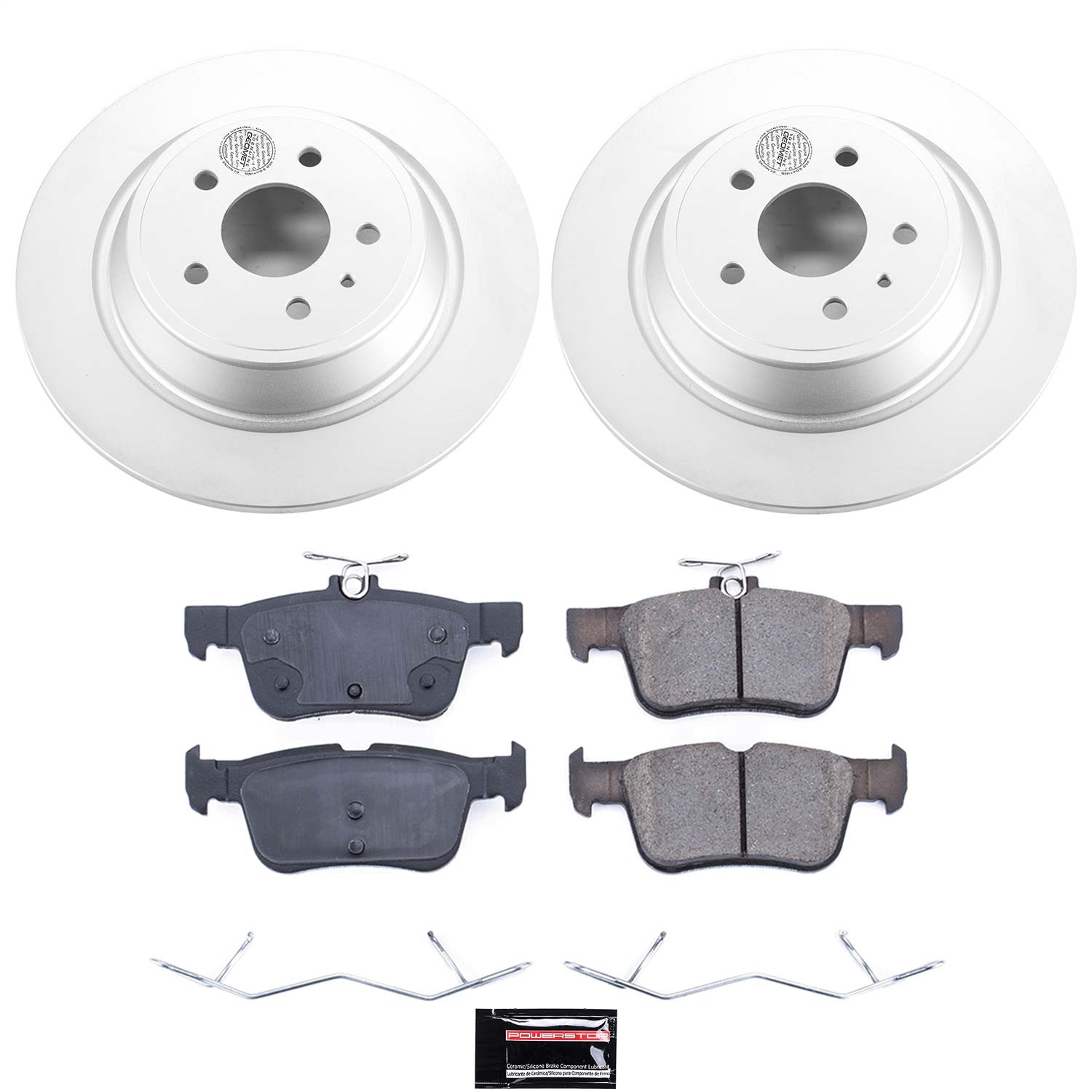 Power Stop - CRK6817 - Rear - Disc Brake Pad and Rotor Kit