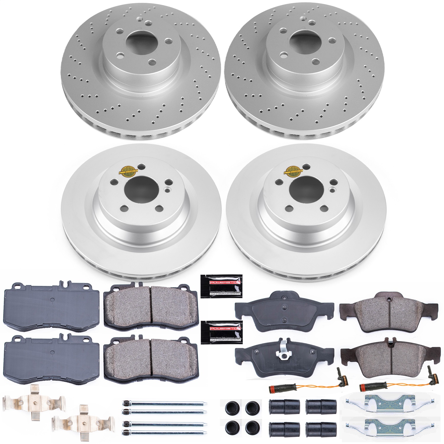 Power Stop - CRK6834 - Front and Rear - Disc Brake Pad and Rotor Kit