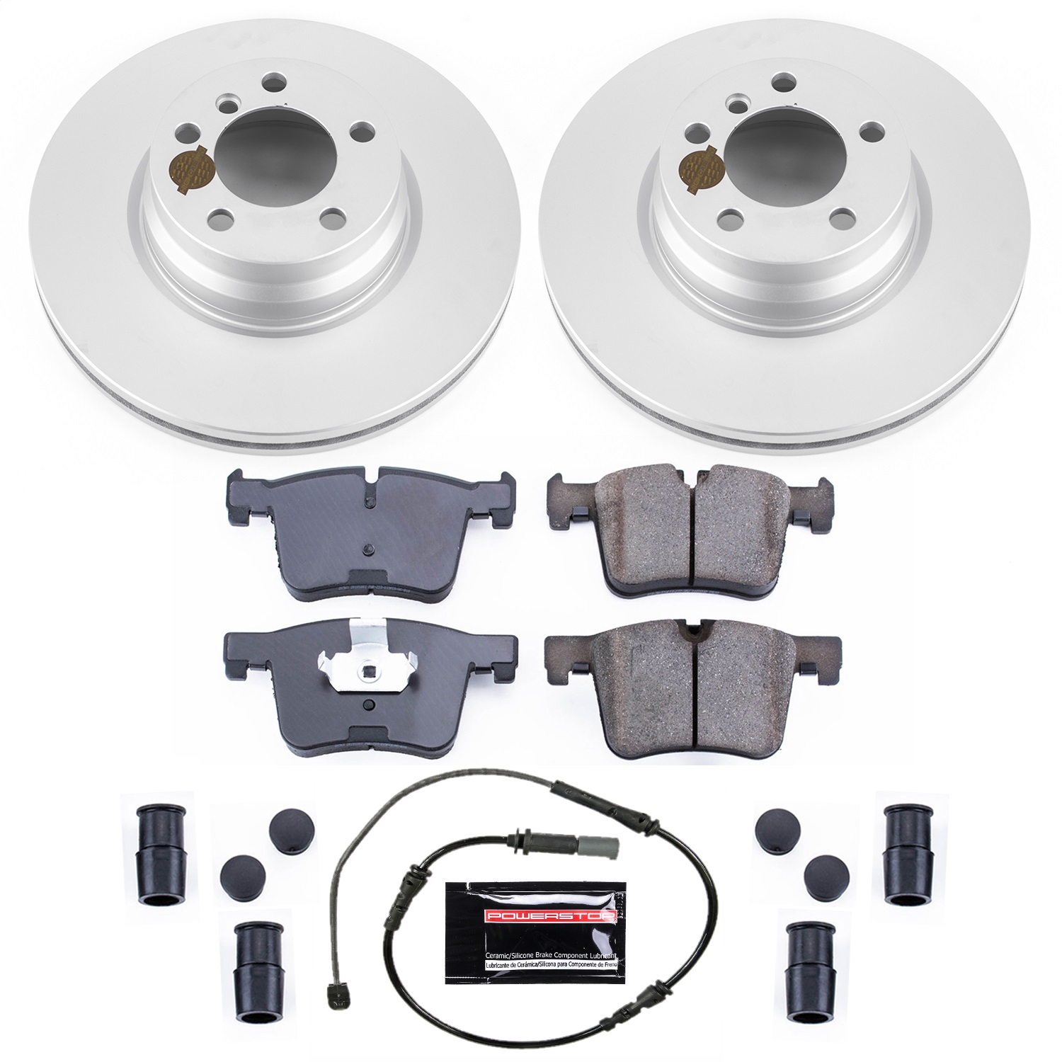 Power Stop - CRK6854 - Front - Disc Brake Pad and Rotor Kit