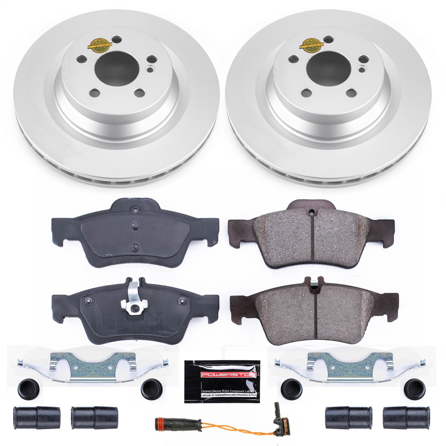 Power Stop - CRK6881 - Rear - Disc Brake Pad and Rotor Kit