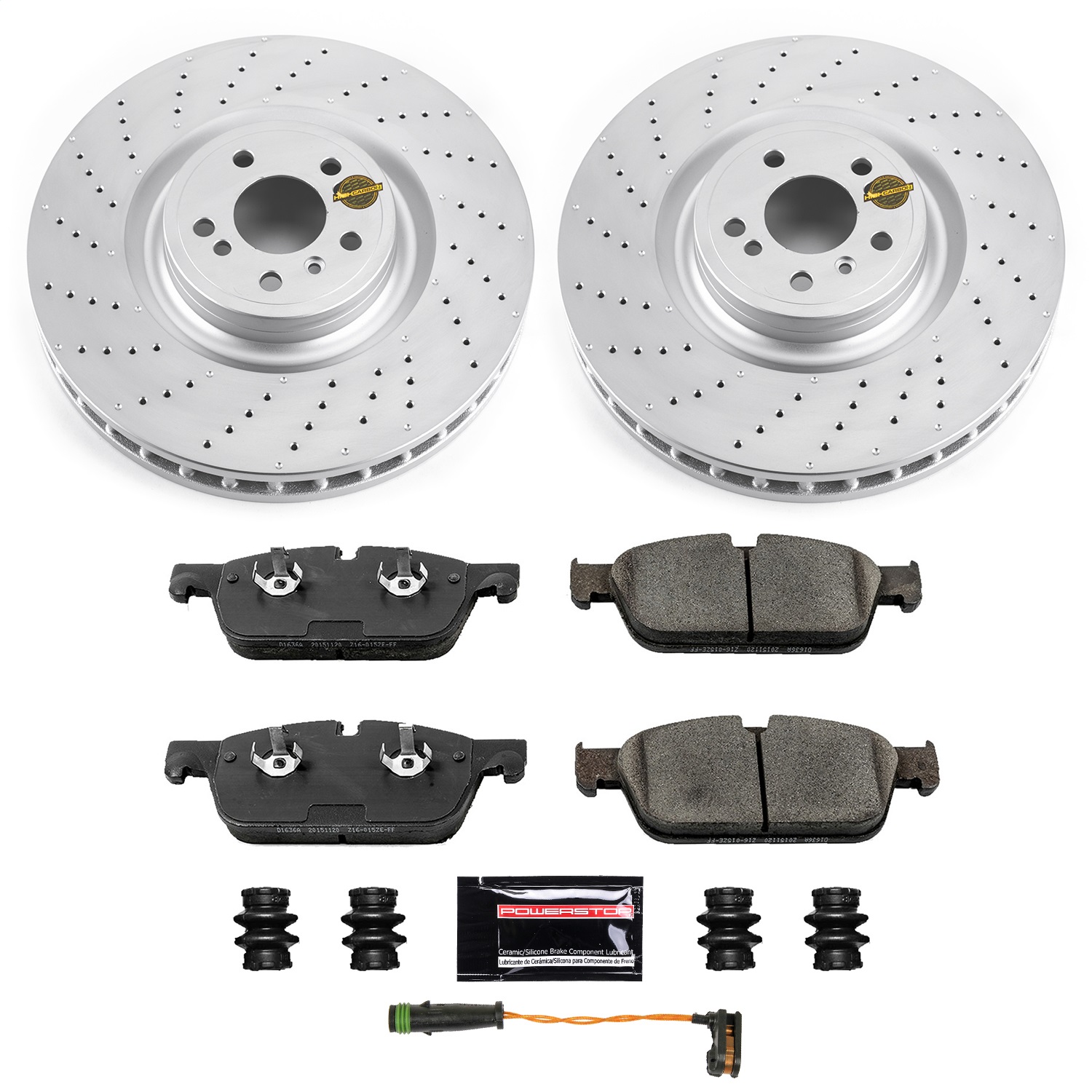 Power Stop - CRK6901 - Front - Disc Brake Pad and Rotor Kit