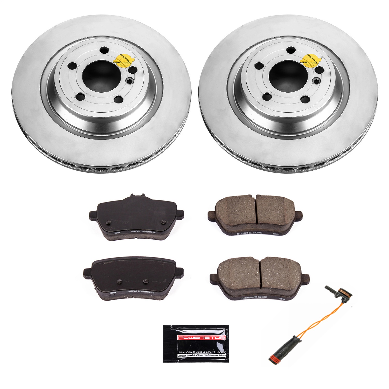 Power Stop - CRK6904 - Rear - Disc Brake Pad and Rotor Kit