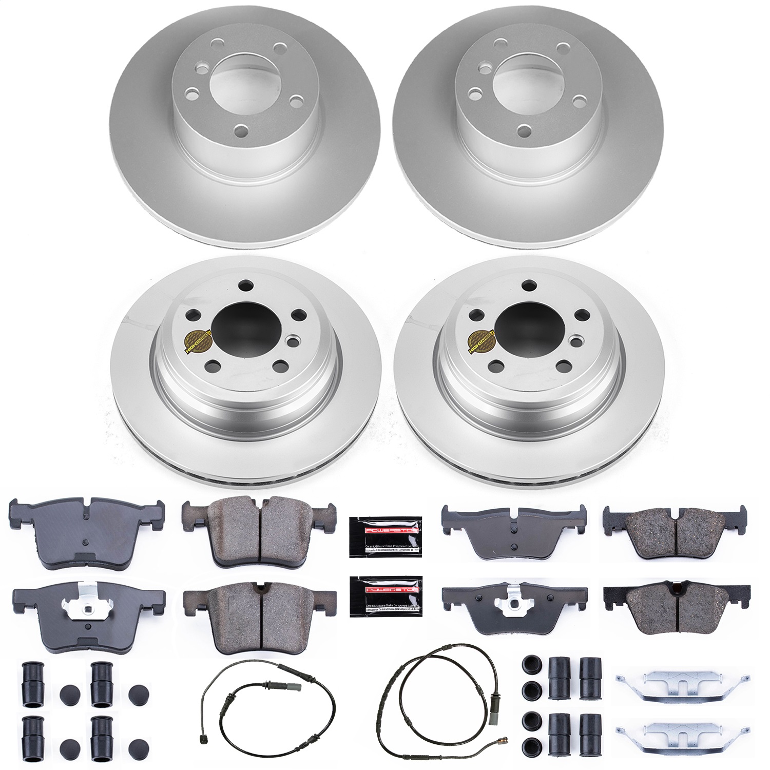 Power Stop - CRK6925 - Front and Rear - Disc Brake Pad and Rotor Kit