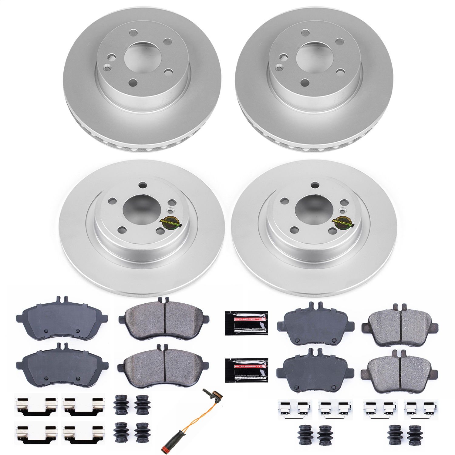 Power Stop - CRK6926 - Front and Rear - Disc Brake Pad and Rotor Kit