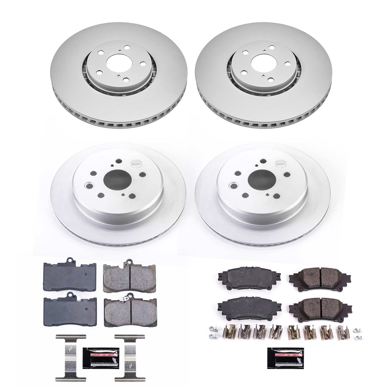 Power Stop - CRK6929 - Front and Rear - Disc Brake Pad and Rotor Kit