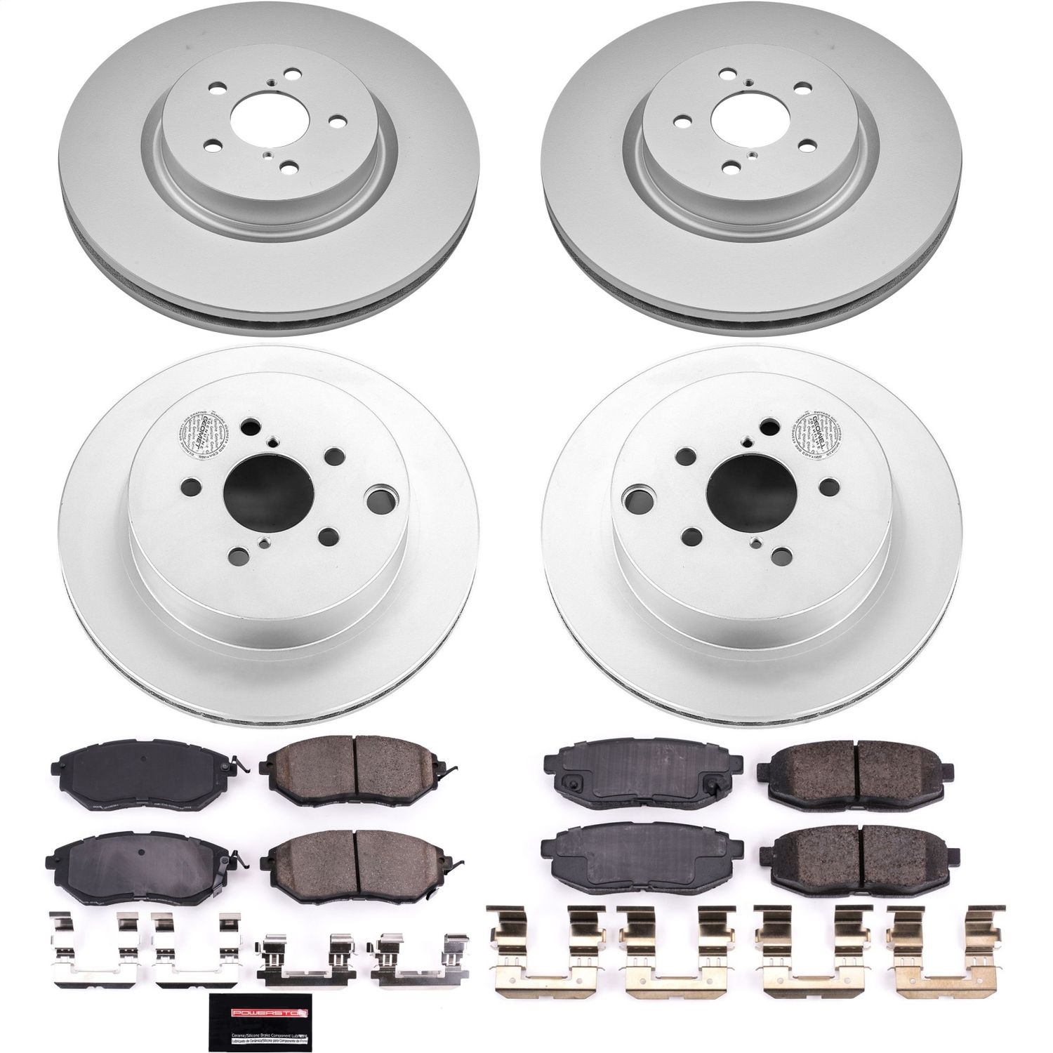 Power Stop - CRK6931 - Front and Rear - Disc Brake Pad and Rotor Kit