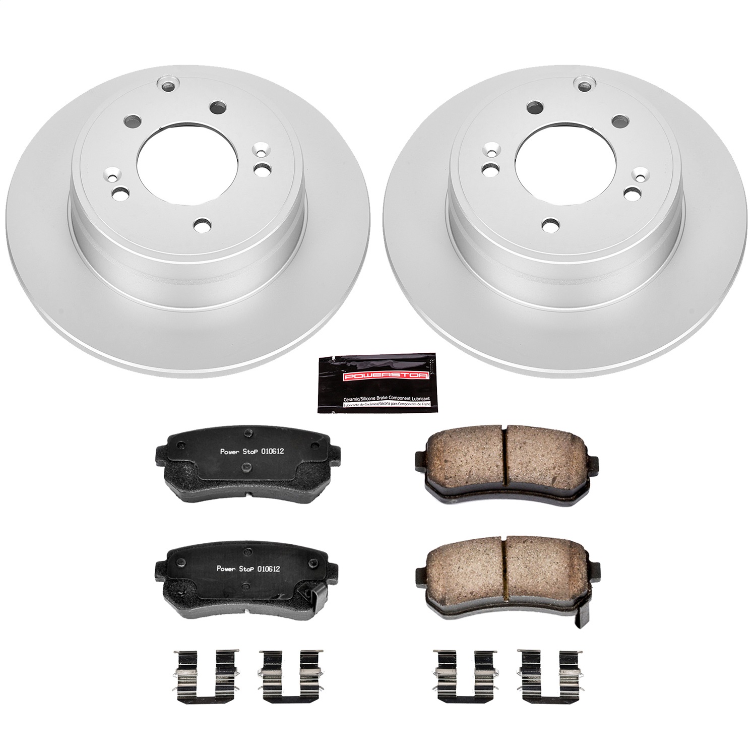 Power Stop - CRK6936 - Rear - Disc Brake Pad and Rotor Kit