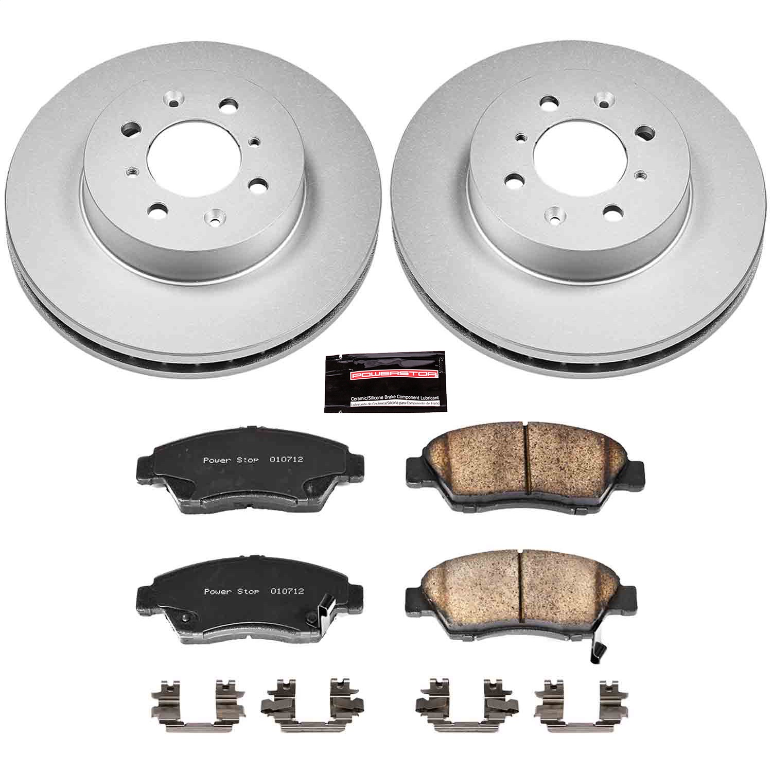 Power Stop - CRK694 - Front - Disc Brake Pad and Rotor Kit