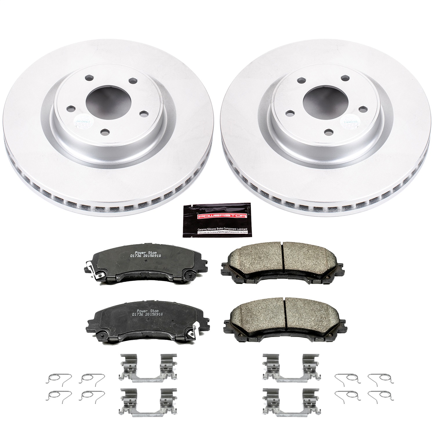 Power Stop - CRK6944 - Front - Disc Brake Pad and Rotor Kit