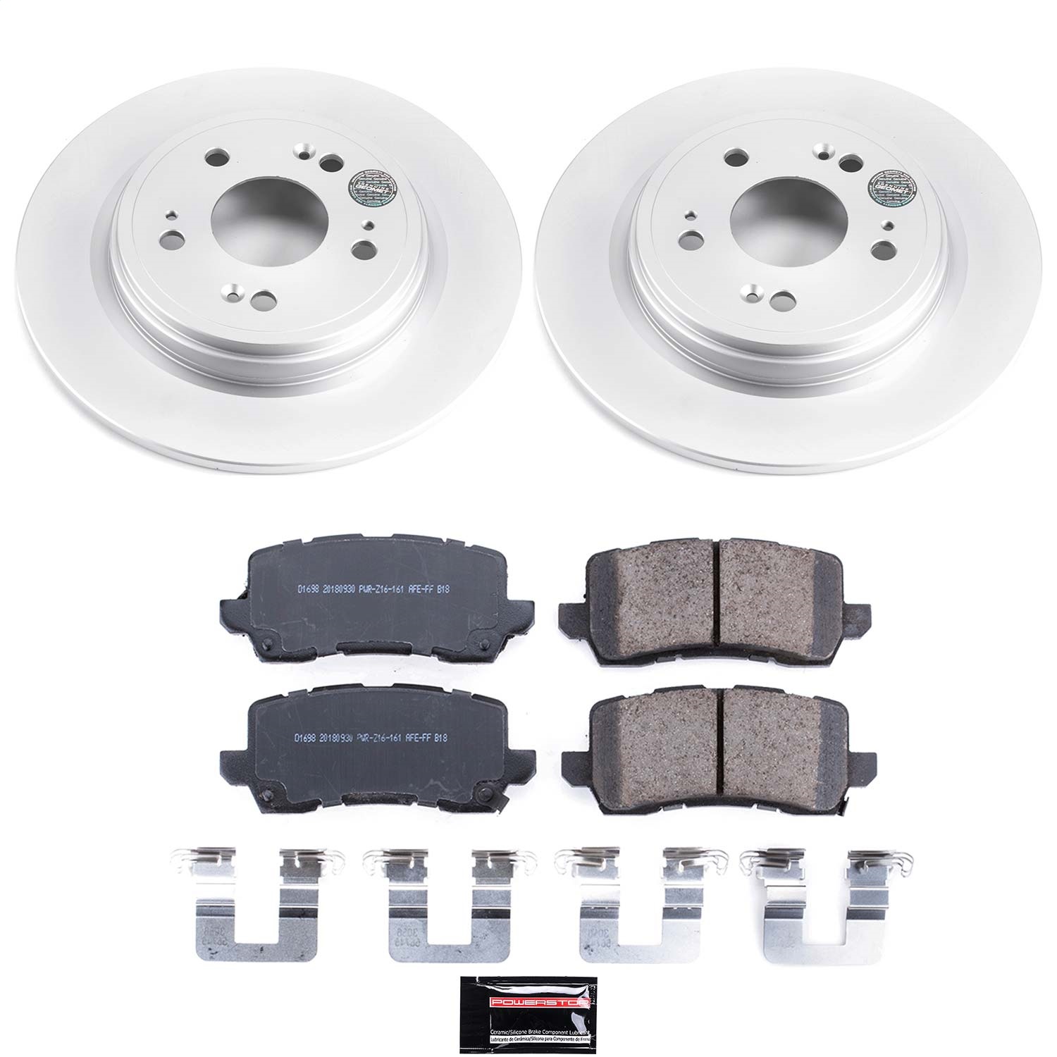 Power Stop - CRK6952 - Rear - Disc Brake Pad and Rotor Kit