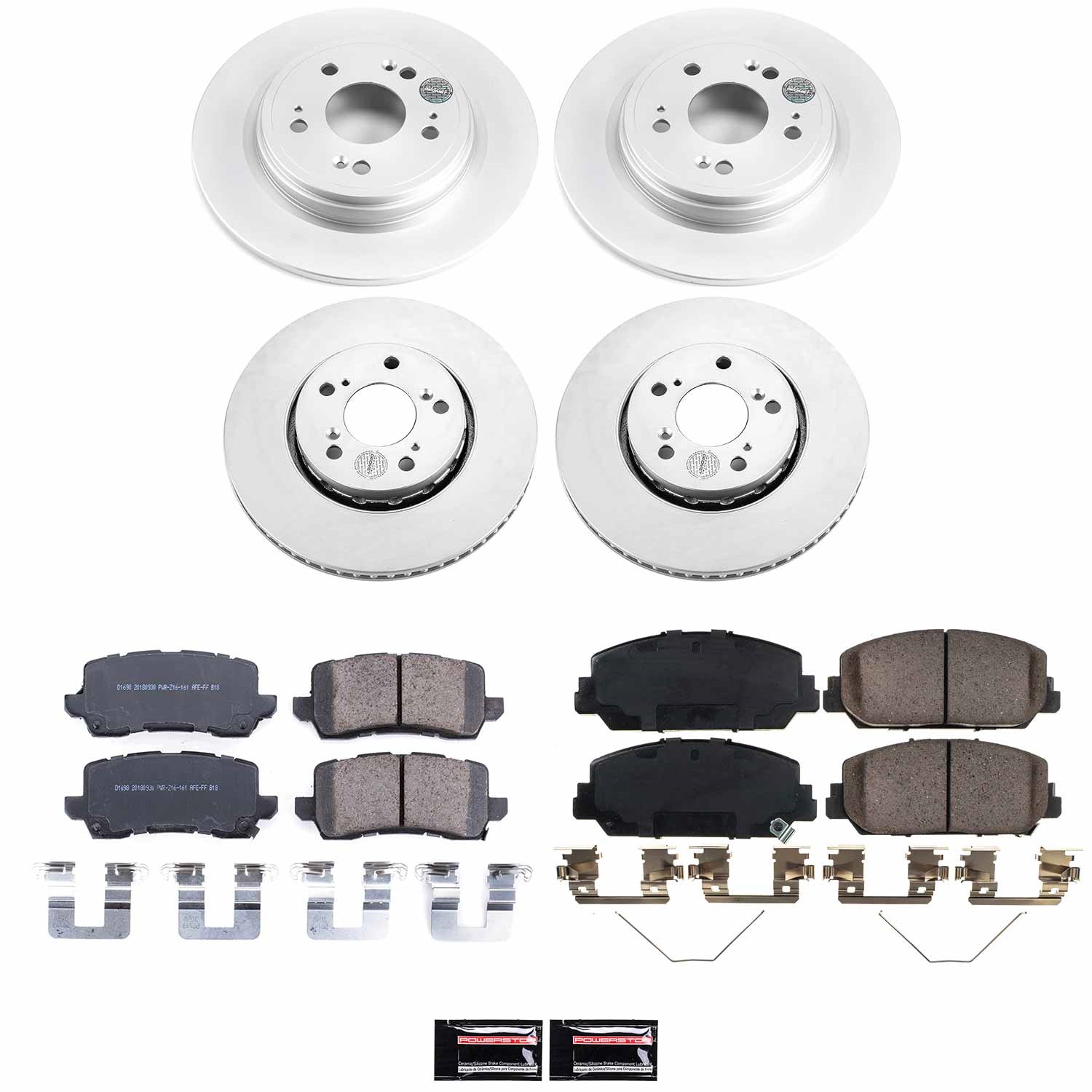 Power Stop - CRK6954 - Front and Rear - Disc Brake Pad and Rotor Kit