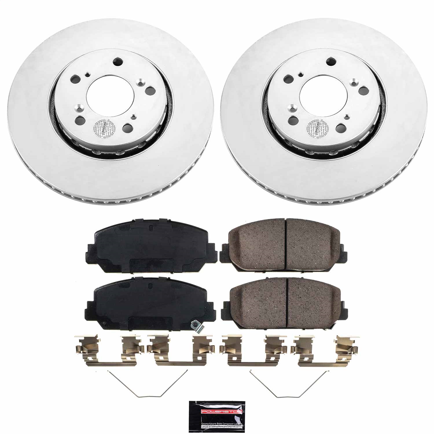 Power Stop - CRK6955 - Front - Disc Brake Pad and Rotor Kit