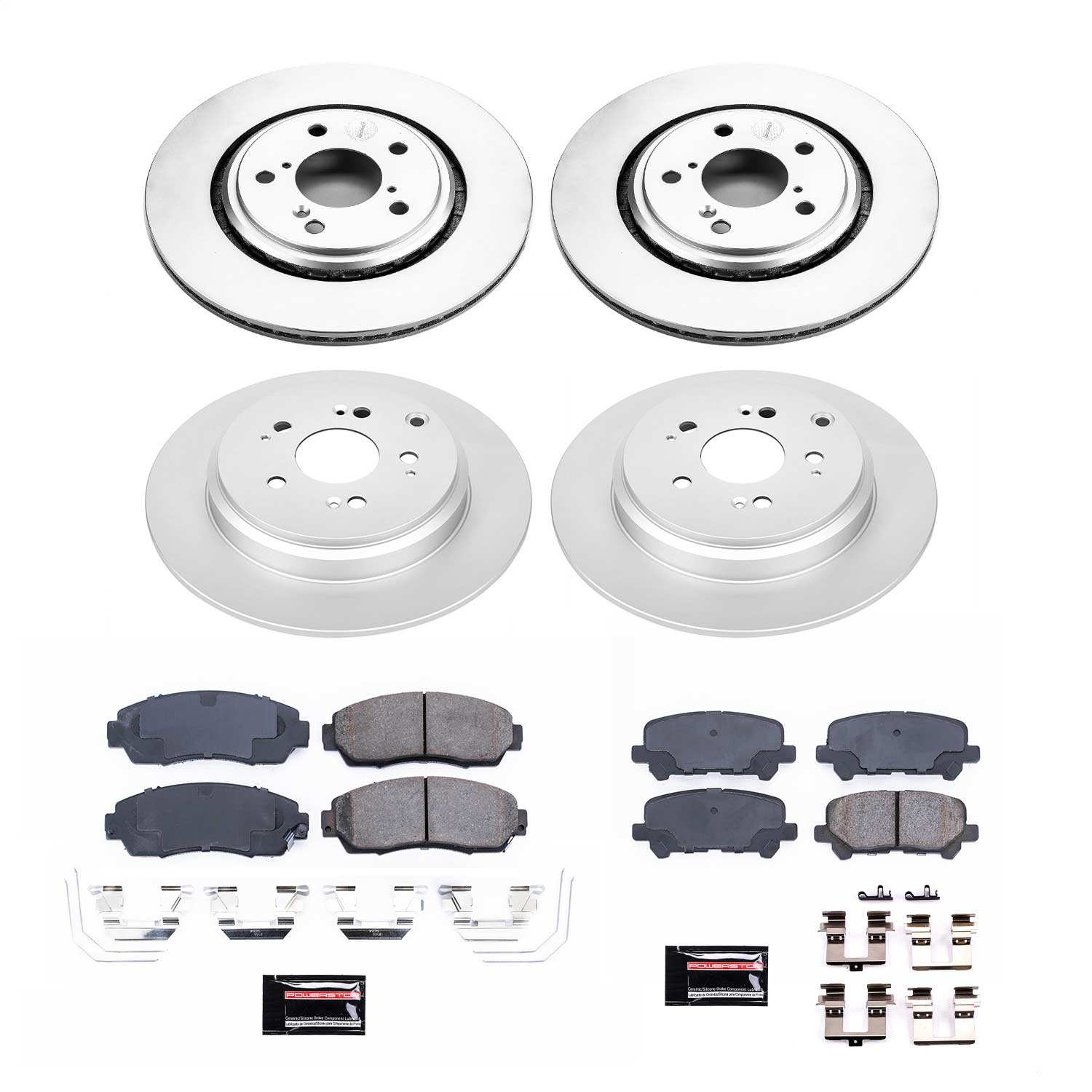 Power Stop - CRK6958 - Front and Rear - Disc Brake Pad and Rotor Kit